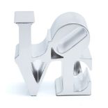 Robert Indiana - Love Silver, Sculpture zinc alloy, 2018 15 x 15 cm/ 6 x 6 in Edition [...]