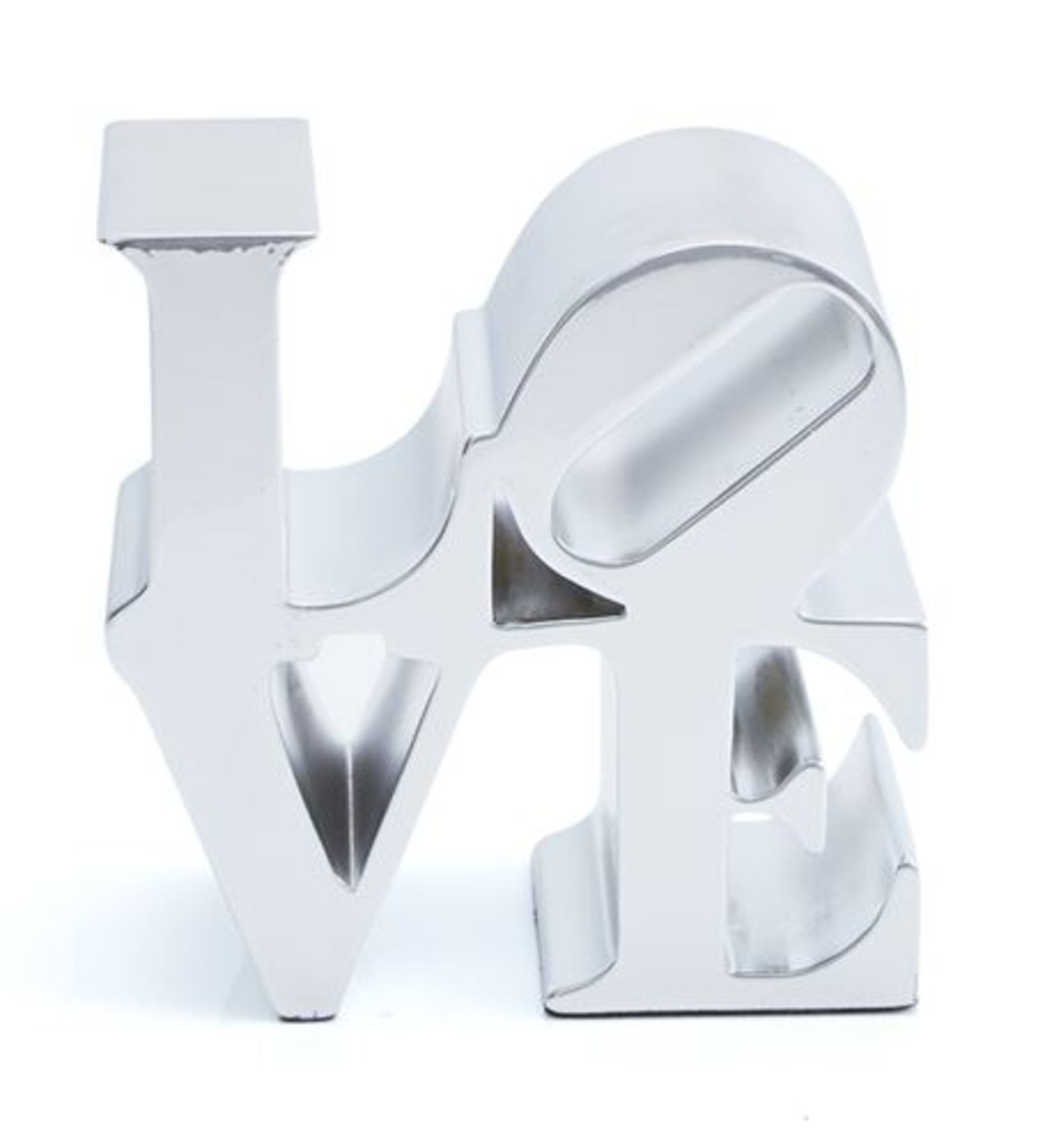 Robert Indiana - Love Silver, Sculpture zinc alloy, 2018 15 x 15 cm/ 6 x 6 in Edition [...]