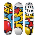 PIOTRE (1988) Graffiti rules 2019, Print on a set of 3 skateboards 3 skateboards of [...]