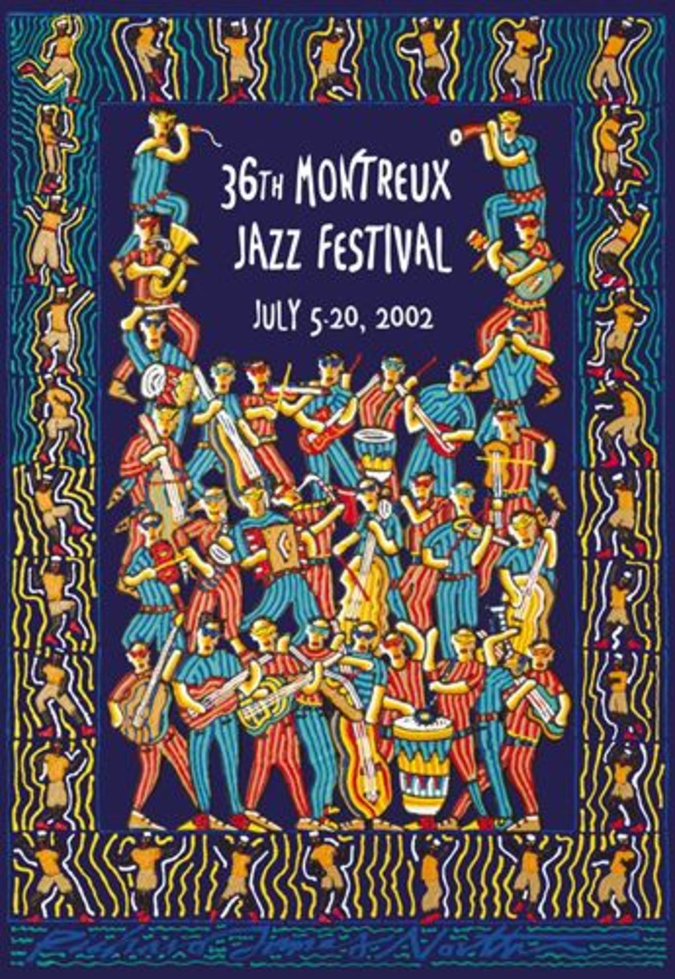 Richard James North Montreux Jazz 2002 Serigraph 2002 100 x 70 cm - - Richard James [...]