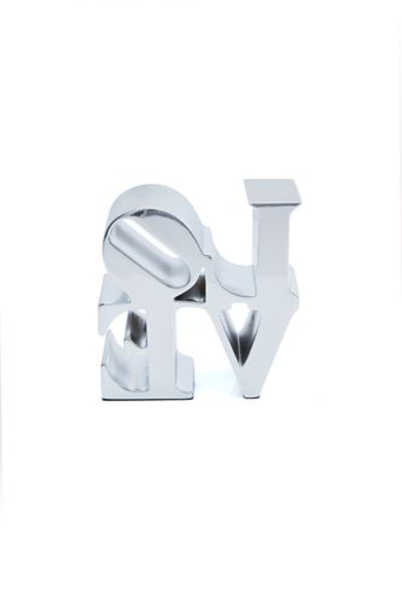 Robert Indiana - Love Silver, Sculpture zinc alloy, 2018 15 x 15 cm/ 6 x 6 in Edition [...] - Bild 3 aus 4