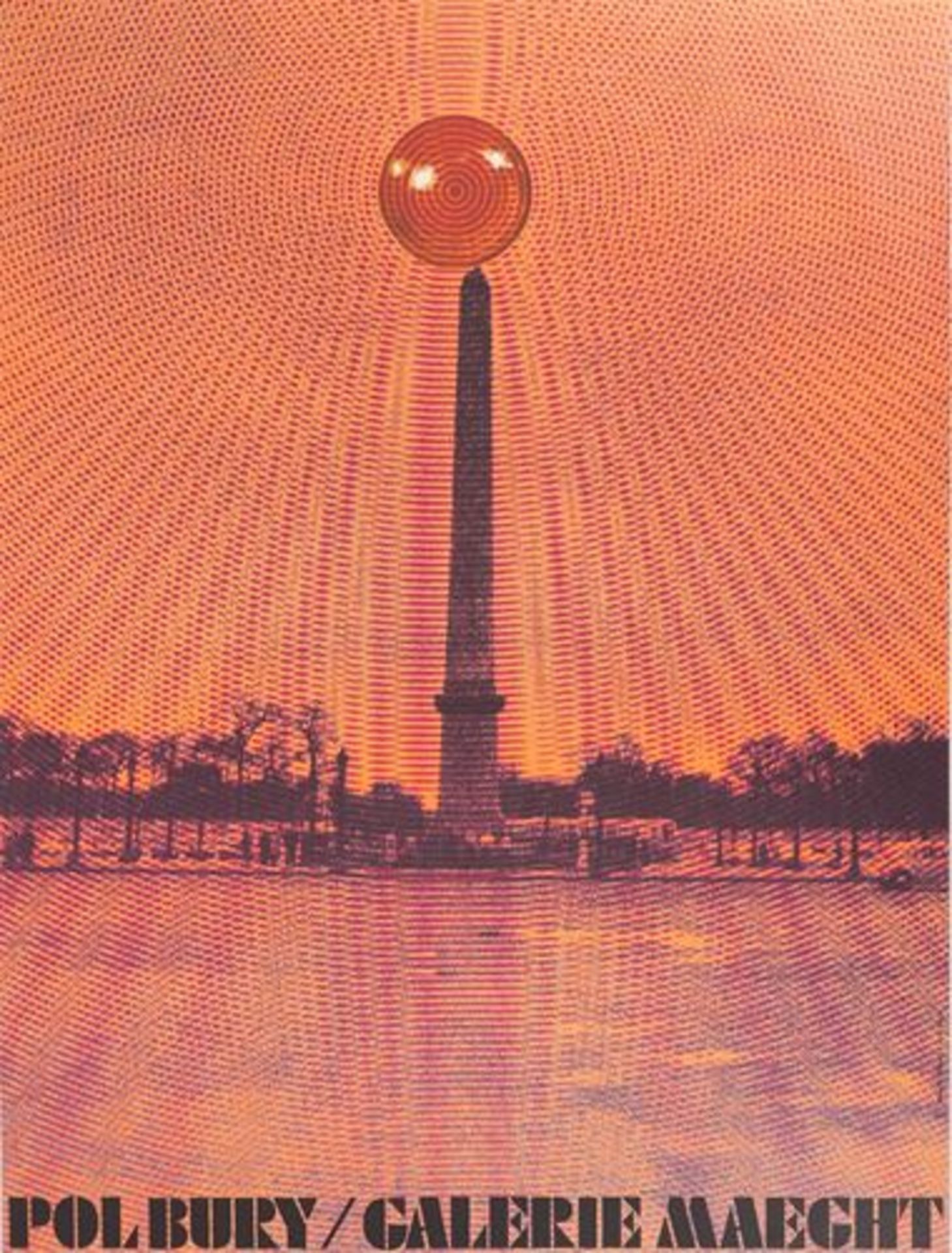 Pol BURY Soleil éclatant sur l'obélisque Affiche lithographique [...]