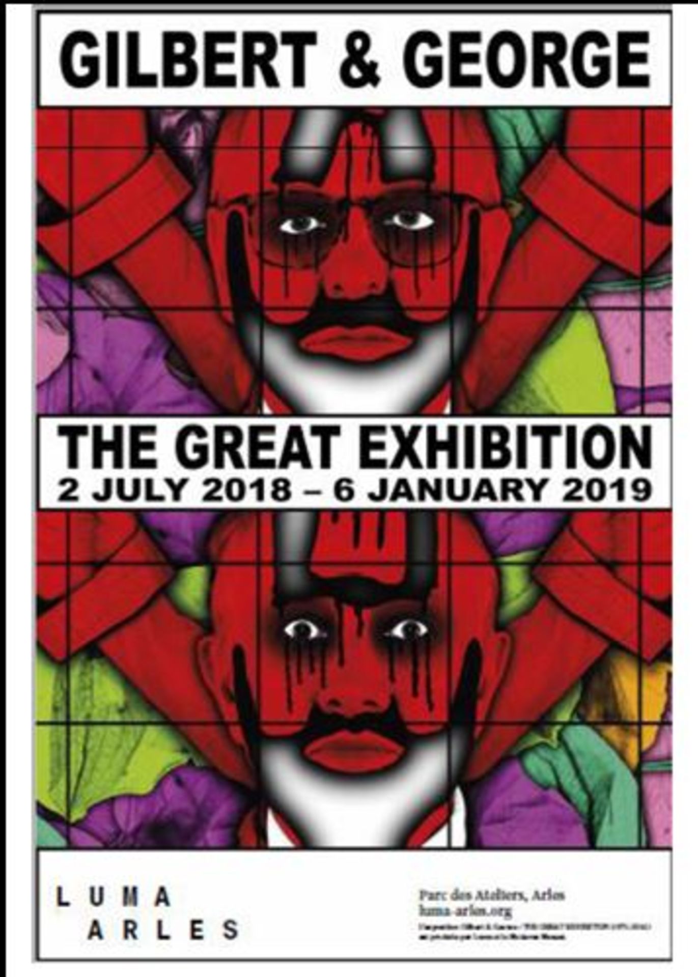Gilbert & George Hand Signed Poster from The Great Exhibition Luma [...]