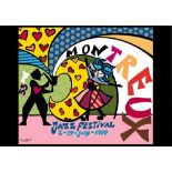 Romero Britto - Montreux Jazz 1999 Silkscreen on paper Plate-signed &amp; not [...]