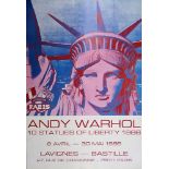 WARHOL Andy (1928-1987) 10 Statues of Liberty Original vintage poster Size 100 x 67 [...]