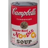 Andy WARHOL (after) Campbell's soup - Tomato Beef Noodle Soup Silkscreen [...]