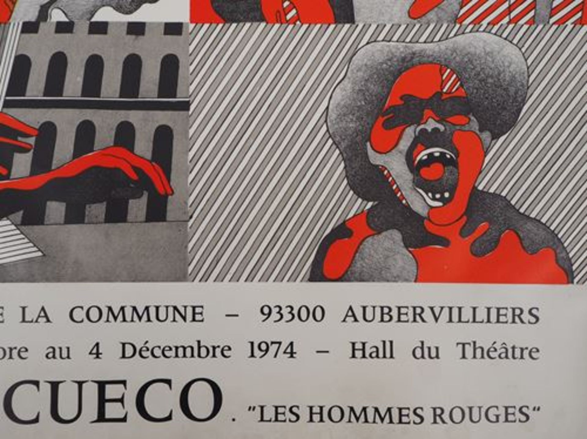 Henri CUECO (1929-2017) The Red Men Lithograph On poster paper 75 x 50 cm Very [...] - Bild 5 aus 5