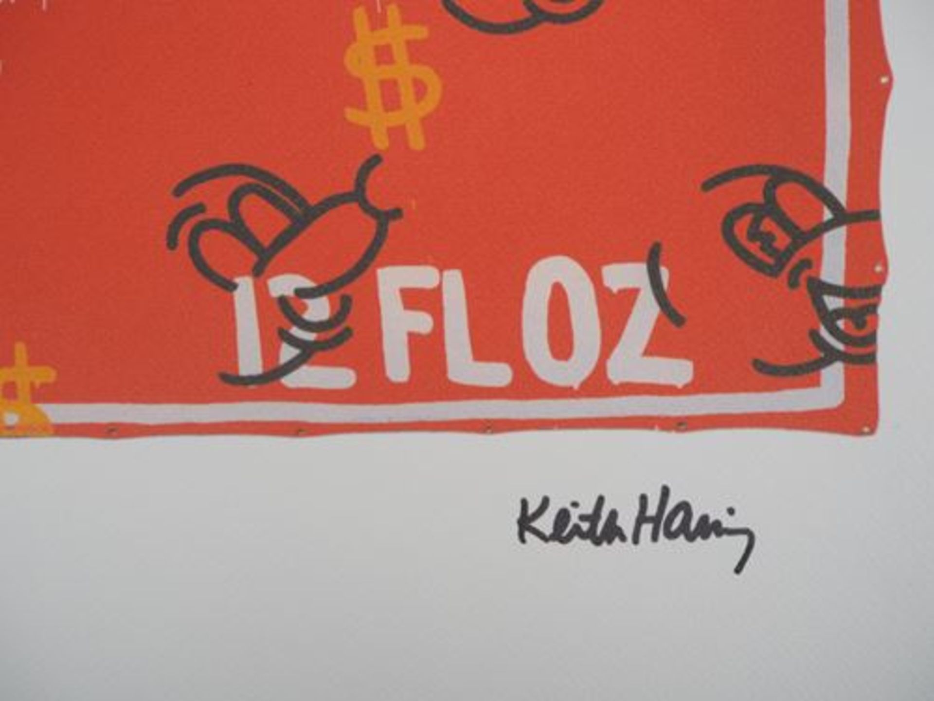 Keith HARING Andy Mouse, coke and dollar Screenprint on vellum Signed in the [...] - Bild 6 aus 6
