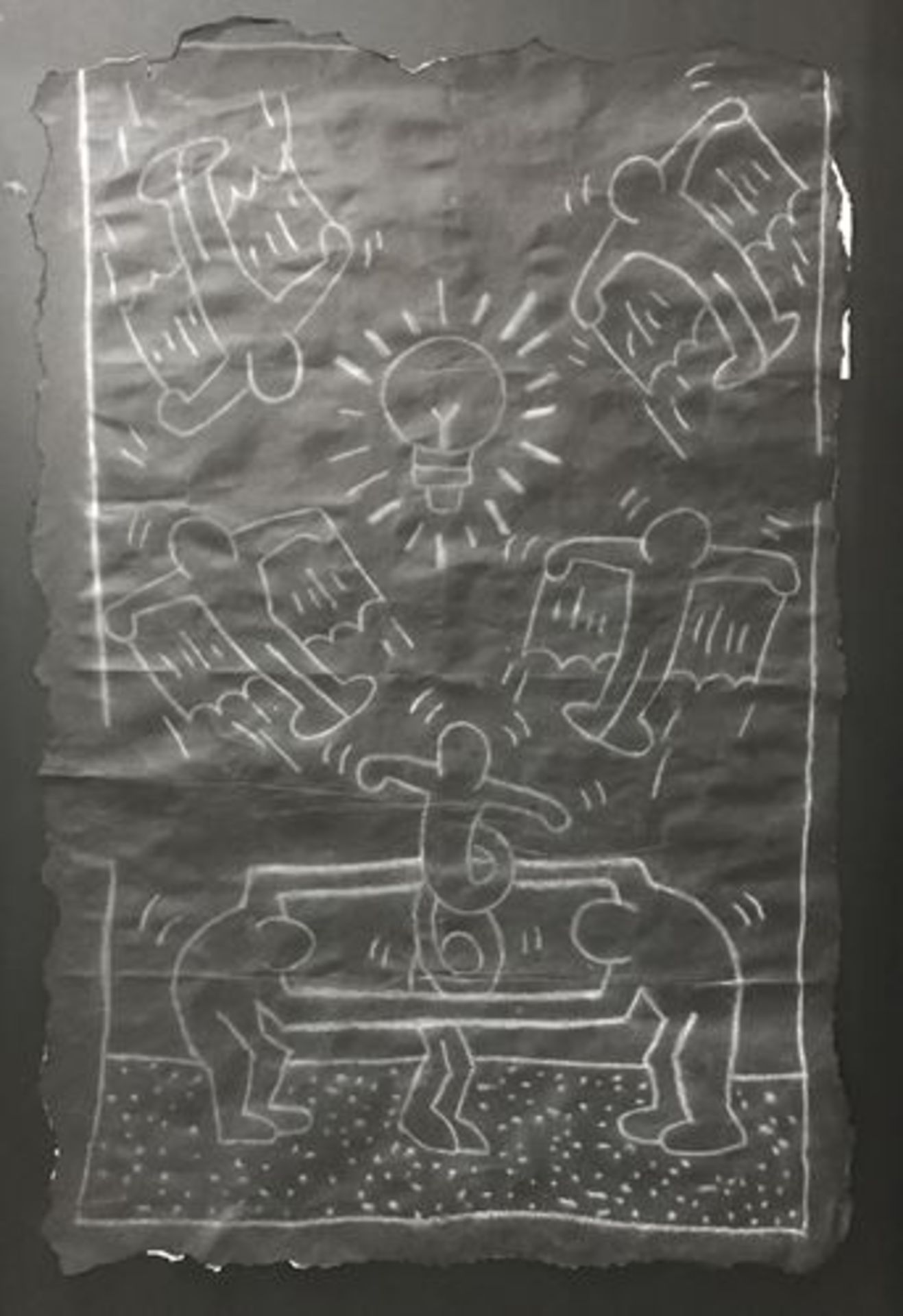 KEITH HARING Subway Drawing White chalk on paper, Circa 1980/89 Dimensions 105 x [...]