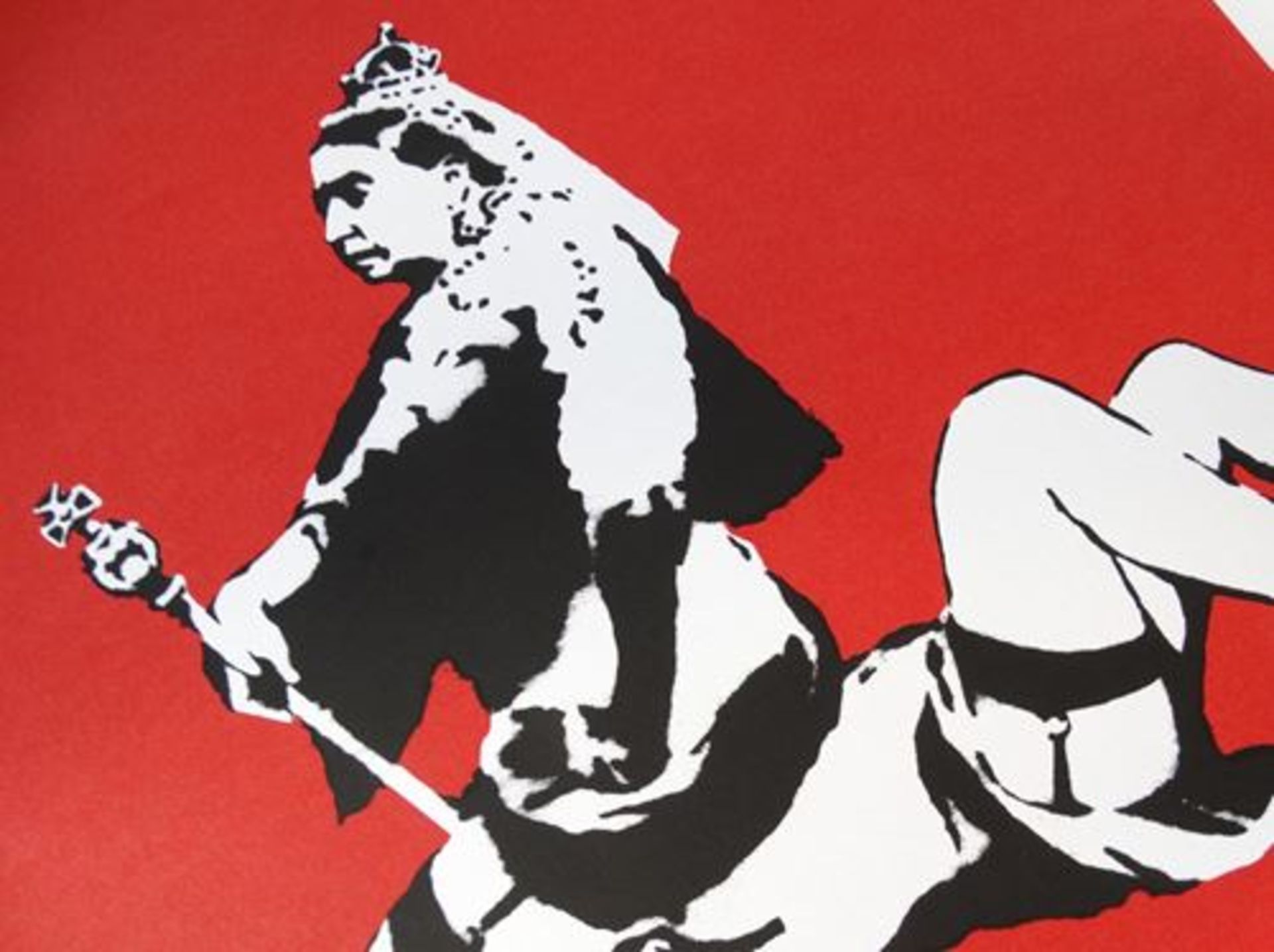 BANKSY (1974) (after) Queen Victoria 2003 Silkscreen in colour signed in the [...] - Bild 9 aus 12