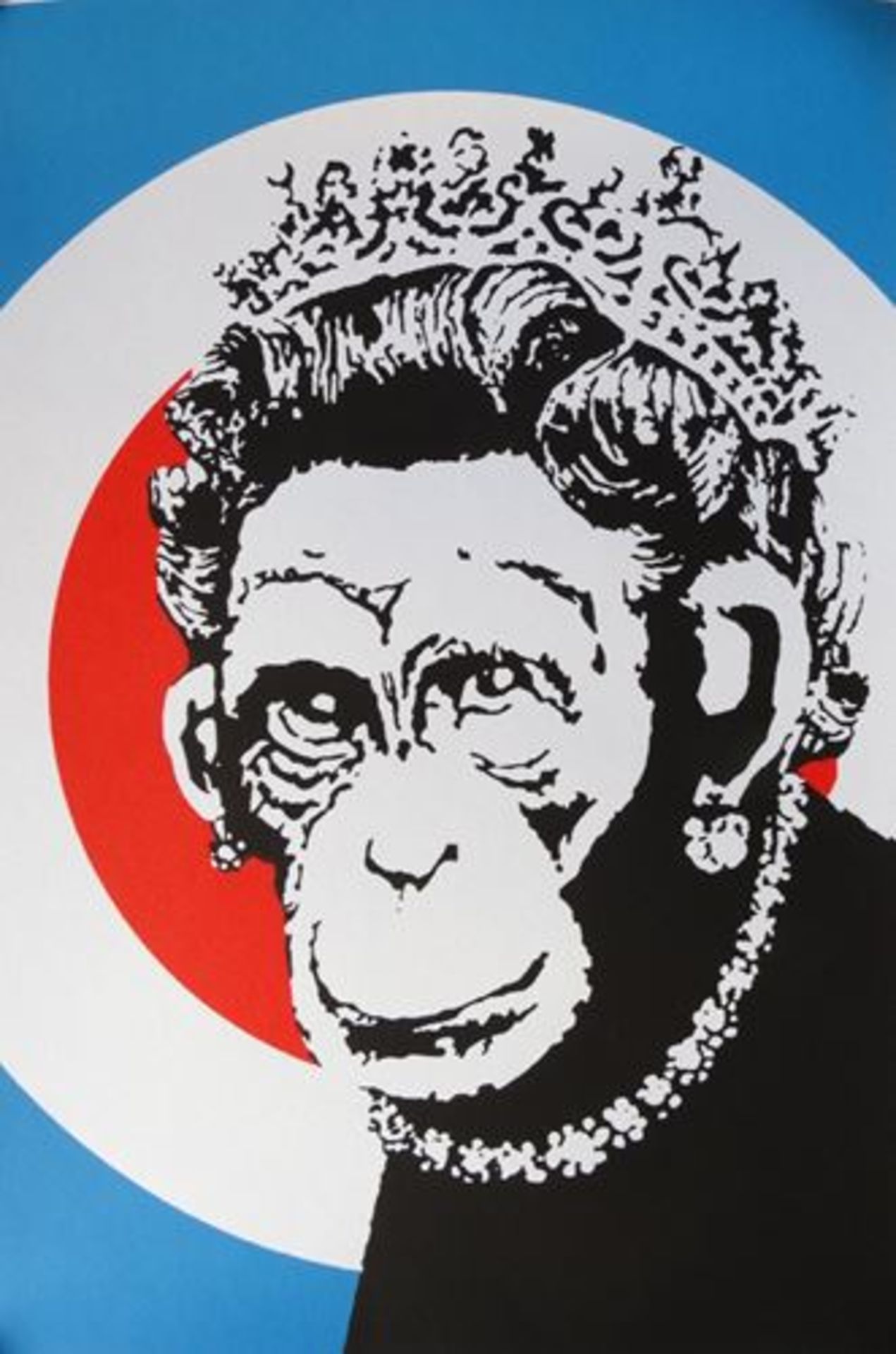 BANKSY (1974) (after) Monkey Queen, 2003 silkscreen Silkscreen in colour, [...]