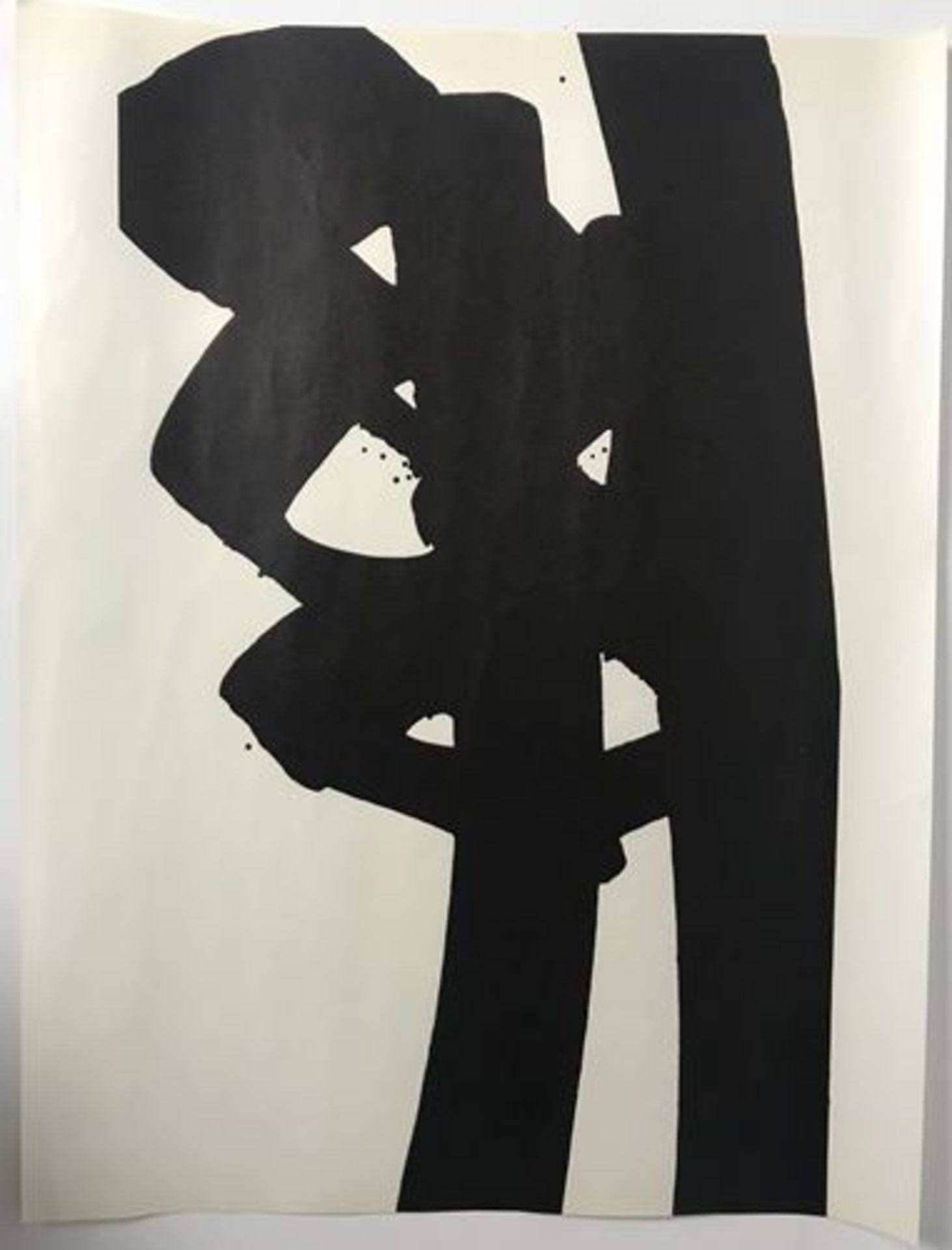 Pierre SOULAGES (1919) Sérigraphie en noir des années 60 Non signée. [...]