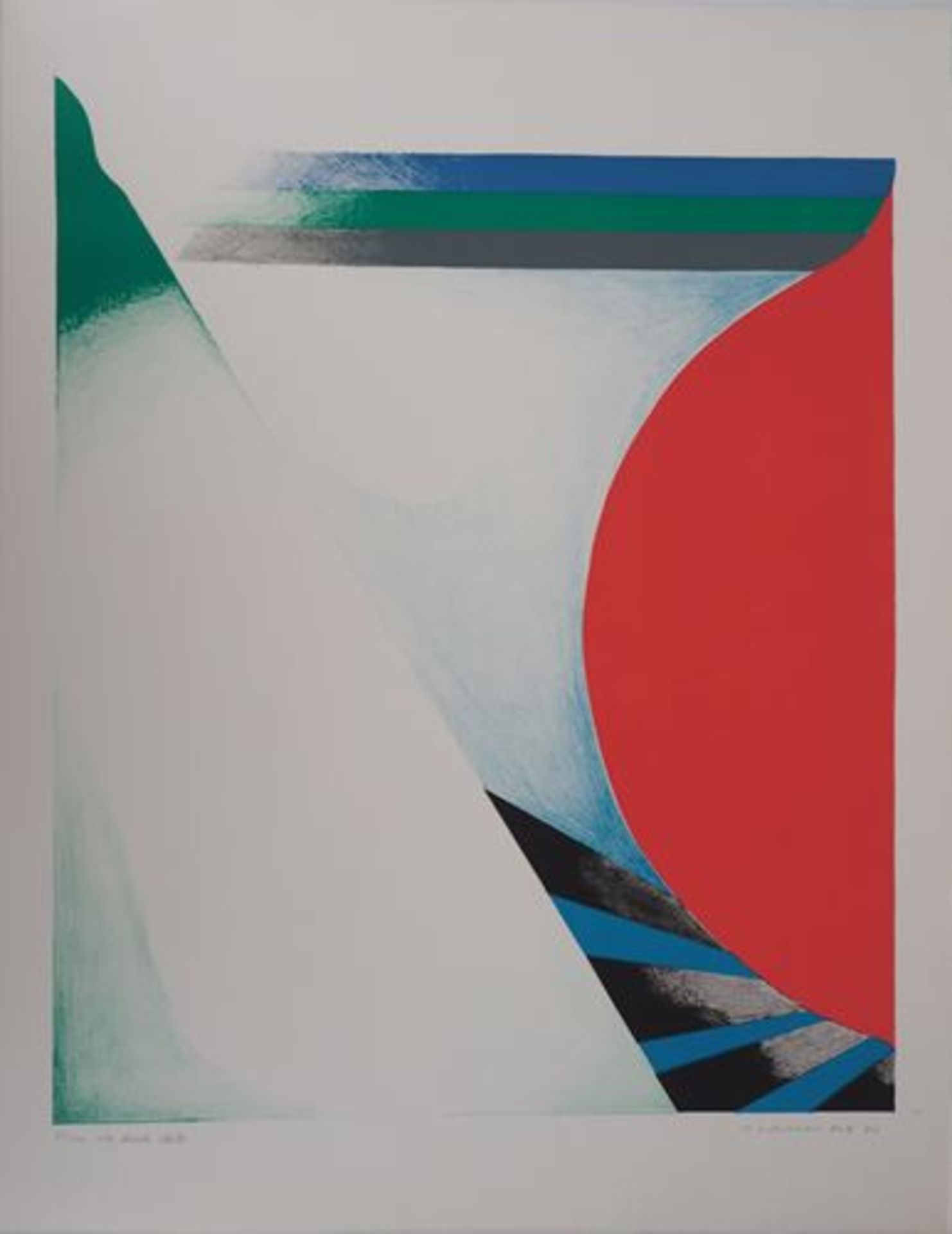 Takesada Matsutani The Beach, 1970 Original lithograph Signed in pencil Numbered / [...]