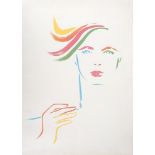 Tom WESSELMANN (after) Female face Lithograph on vellum 72 x 52 cm Excellent [...]