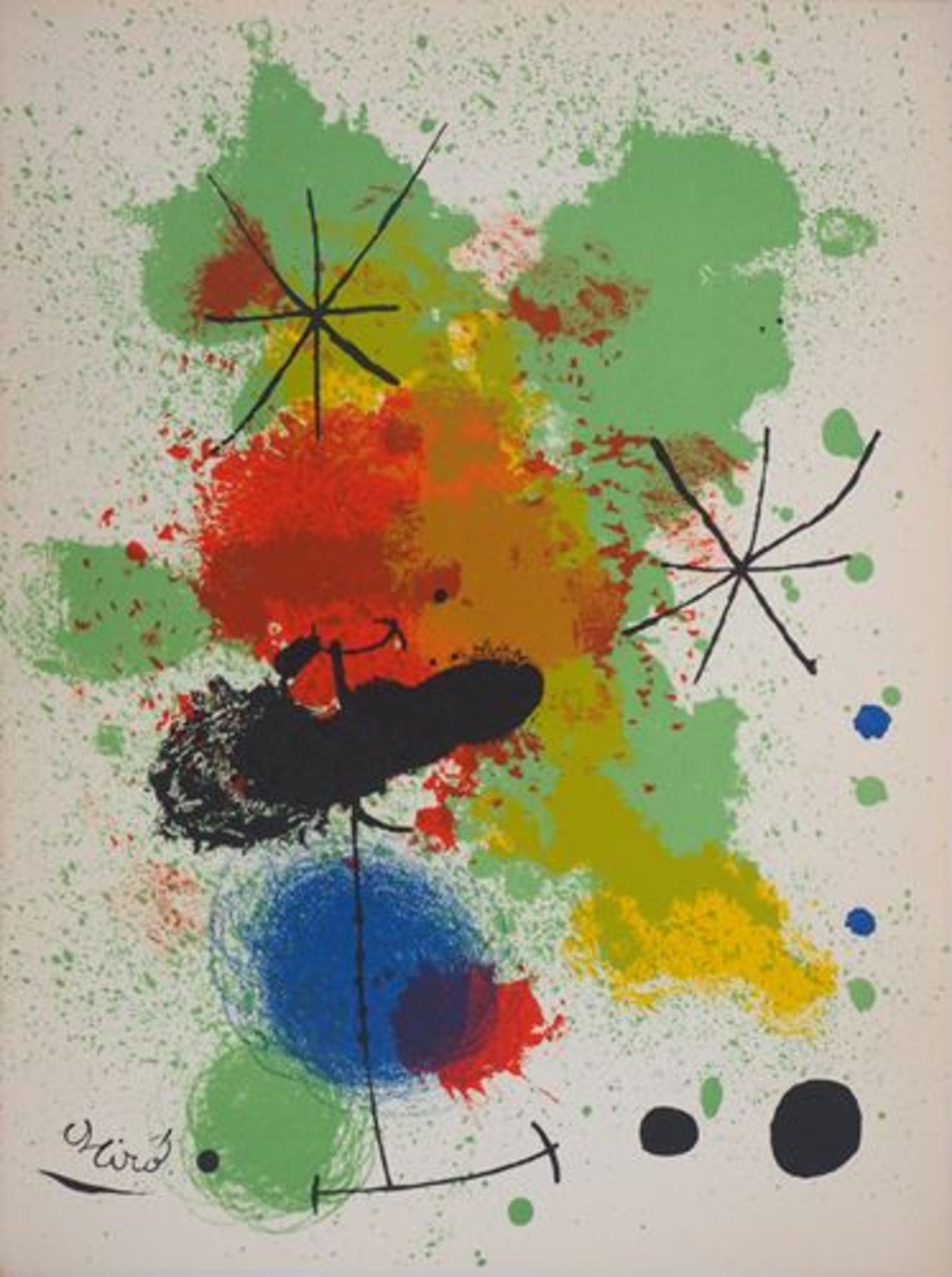 Joan MIRO Star composition, 1964 Original lithograph Signed in the plate On Arches [...]
