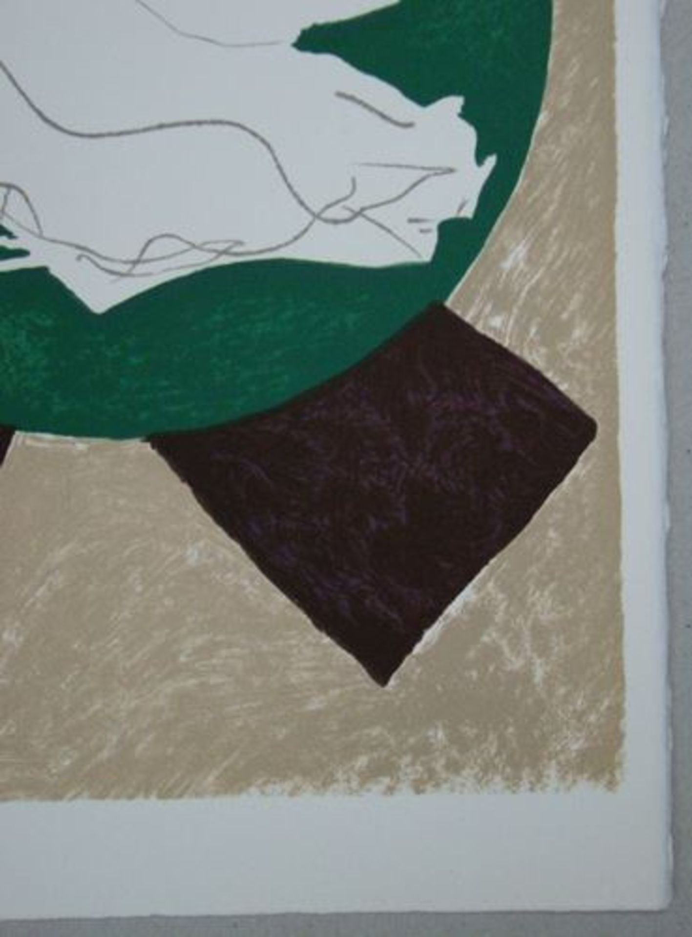 GEORGES BRAQUE - Bird on X background - 1958 Original limited edition lithograph on [...] - Bild 3 aus 8