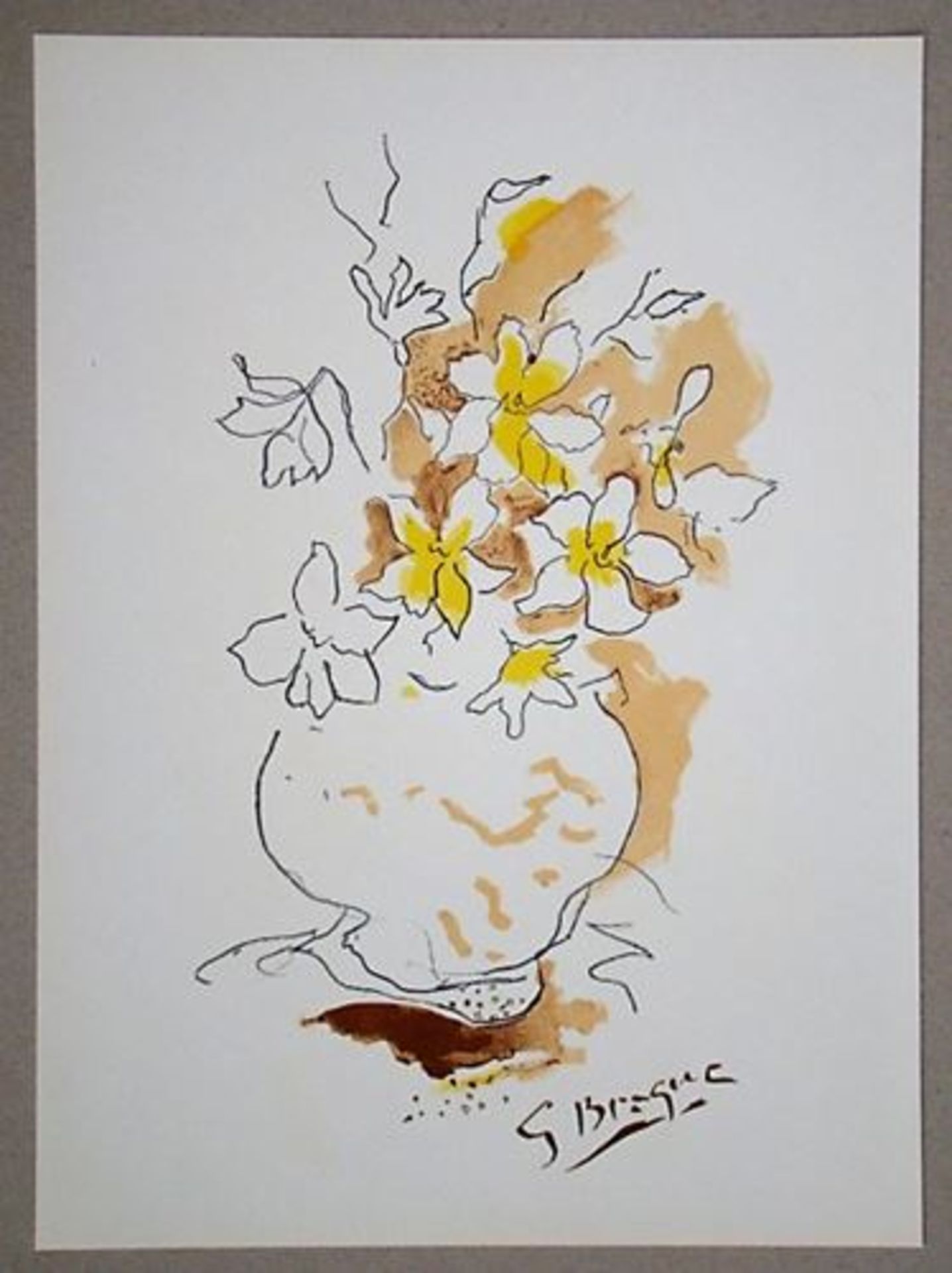 GEORGES BRAQUE (after) Lithograph in colours on wove paper. Printed in 1955 after the [...] - Bild 2 aus 8