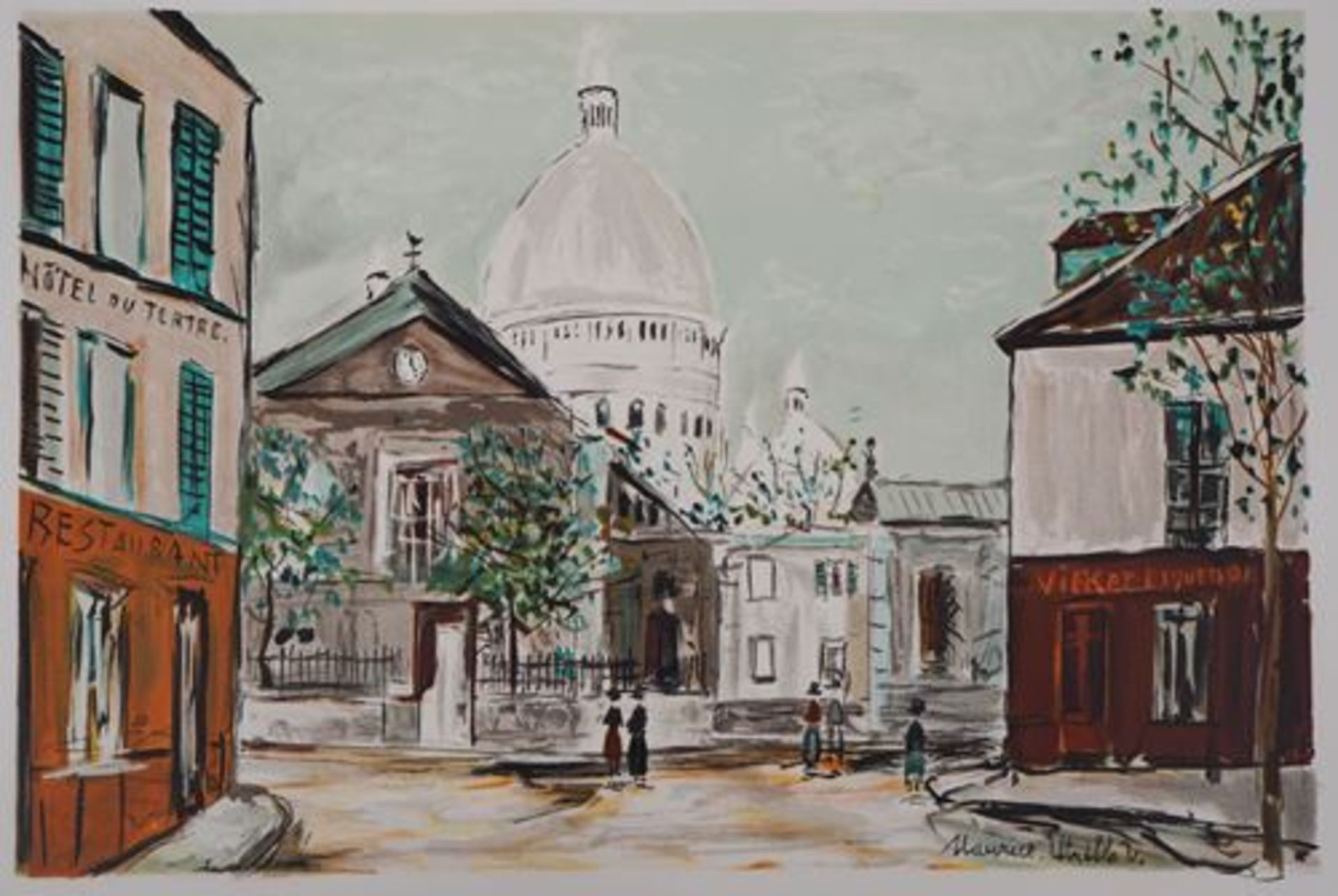 Maurice Utrillo (1883-1955) The Saint Jacques Tower, 1955 Original gouache and [...] - Bild 2 aus 8