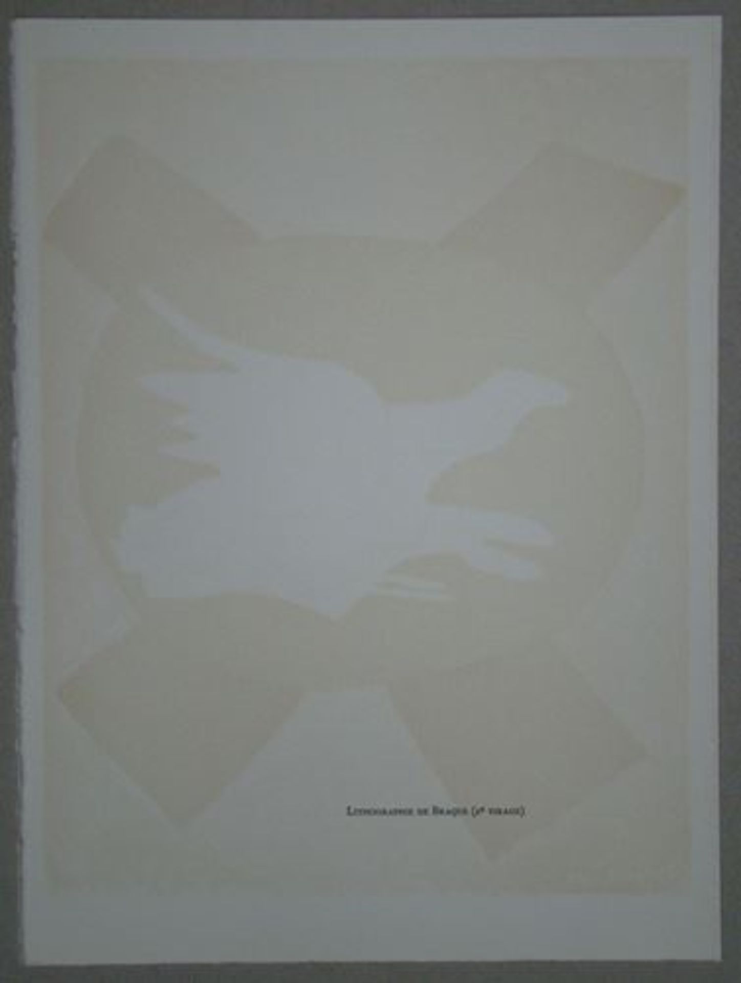 GEORGES BRAQUE - Bird on X background - 1958 Original limited edition lithograph on [...] - Bild 7 aus 8