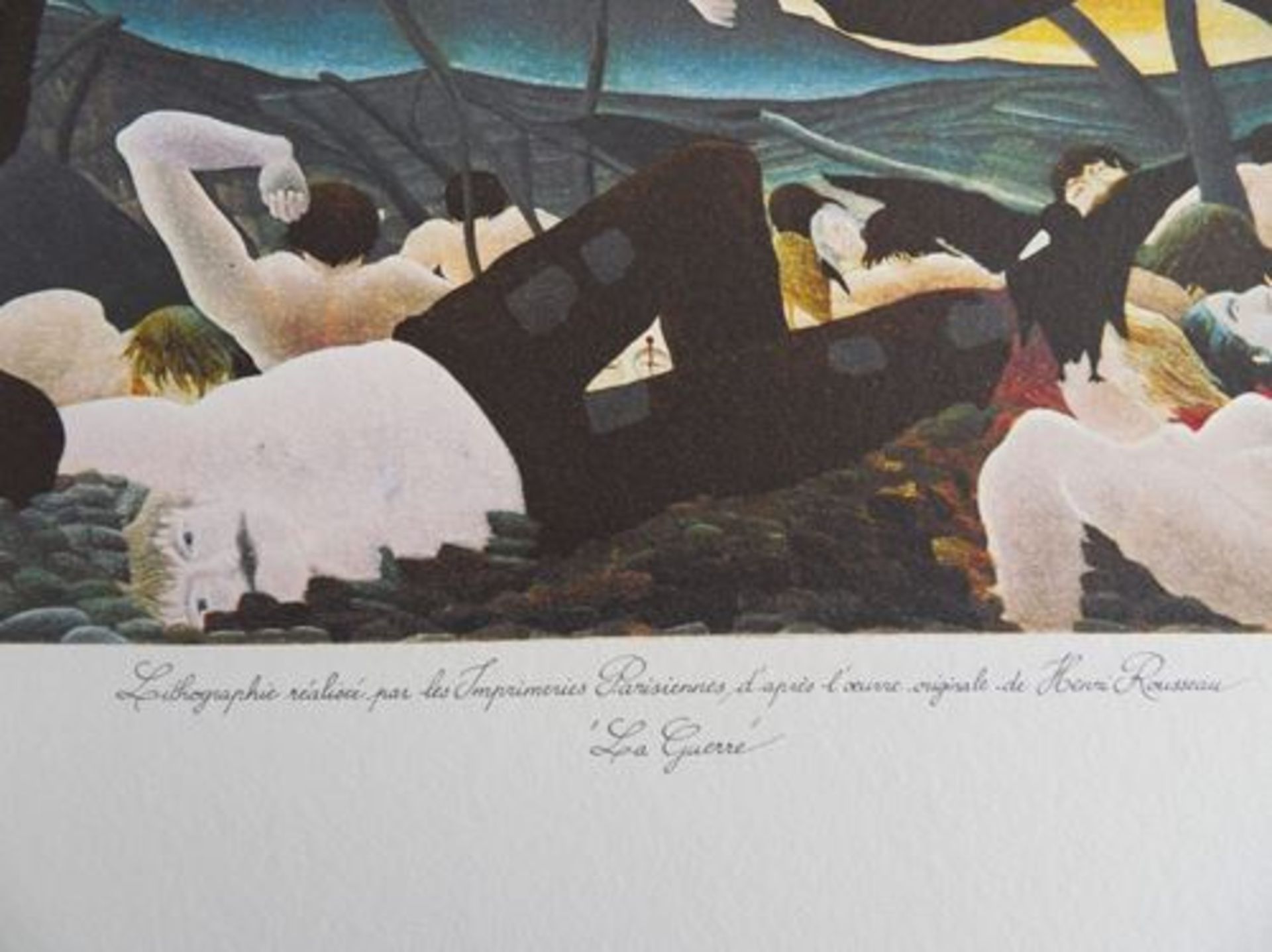 Le Douanier ROUSSEAU (Henri, said) (After) Lithograph signed and numbered- 300 [...] - Bild 5 aus 6