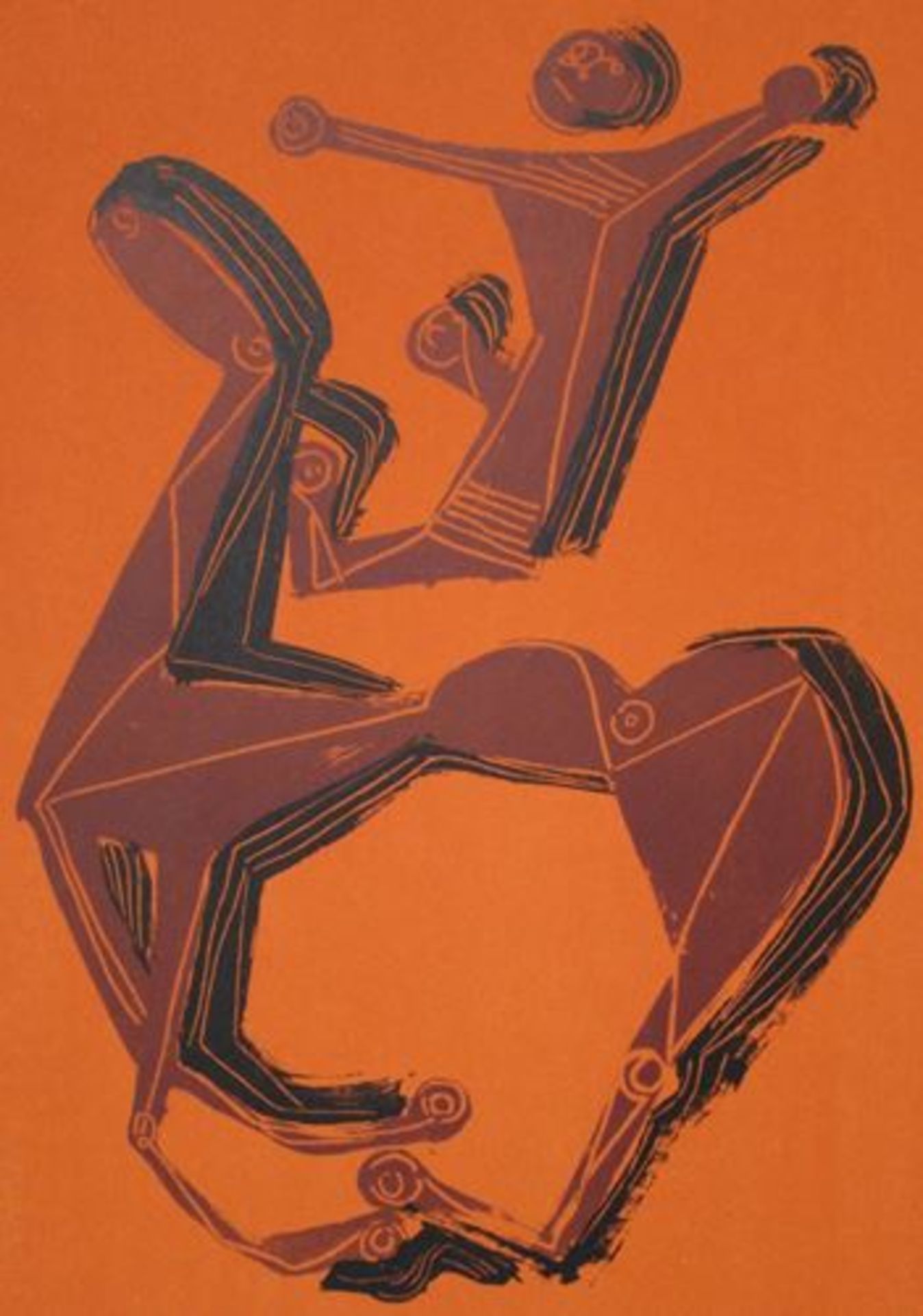 MARINO MARINI Original lithograph in colours on wove paper, unsigned and [...] - Bild 3 aus 5