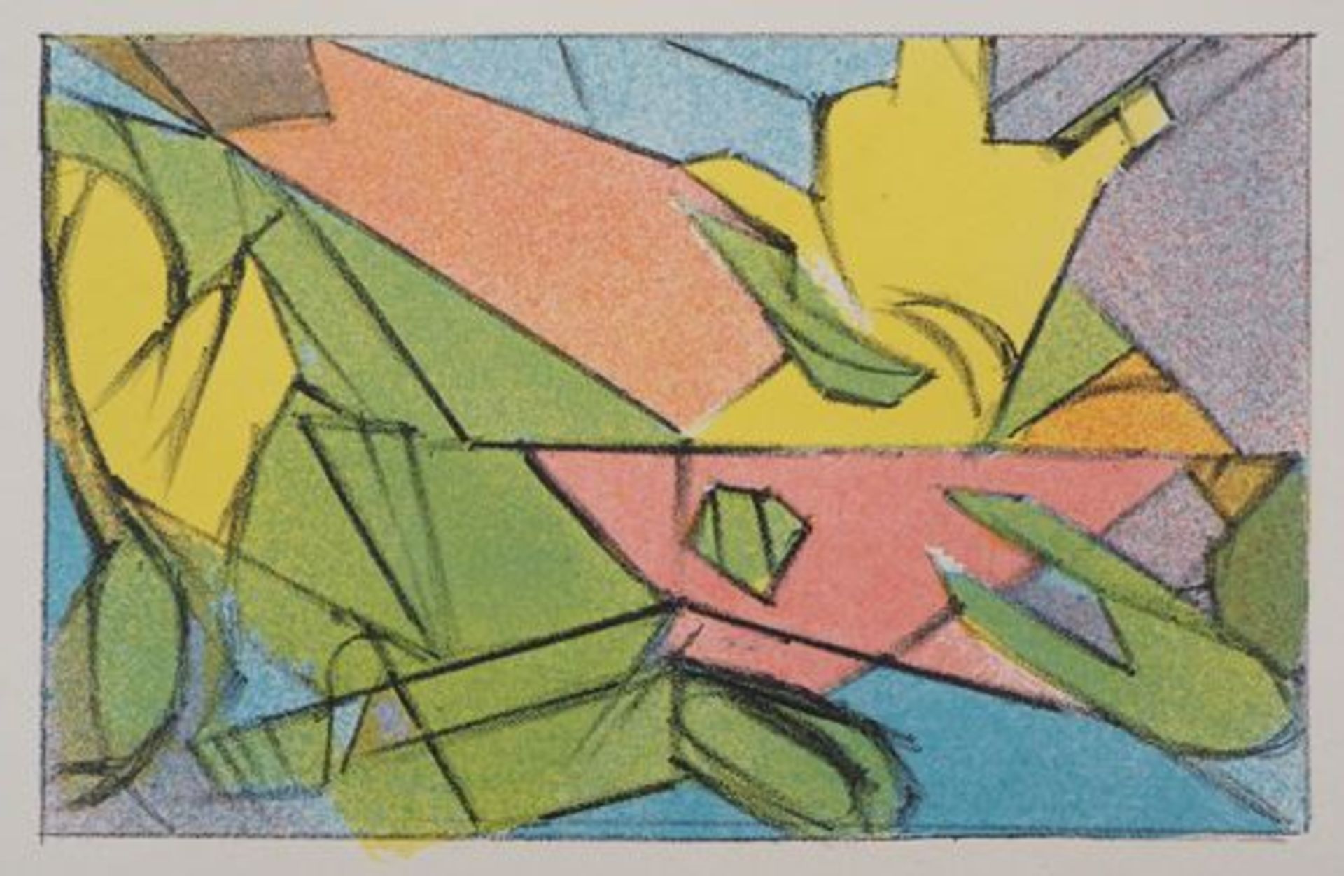 Jacques VILLON Cubist Composition Colour lithograph On Vellum Dimensions: 28.5 x 38 [...]
