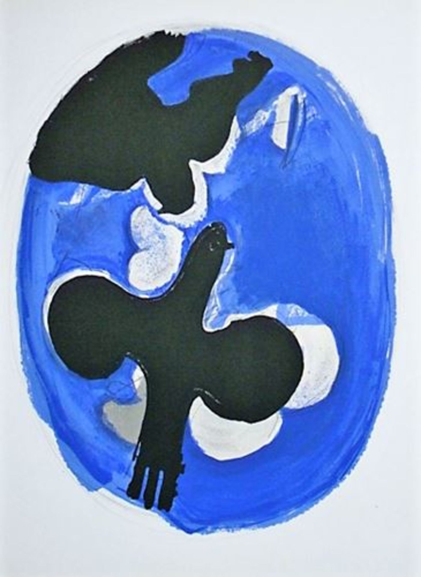 GEORGES BRAQUE (after) Lithograph in colours on wove paper, unsigned and [...]