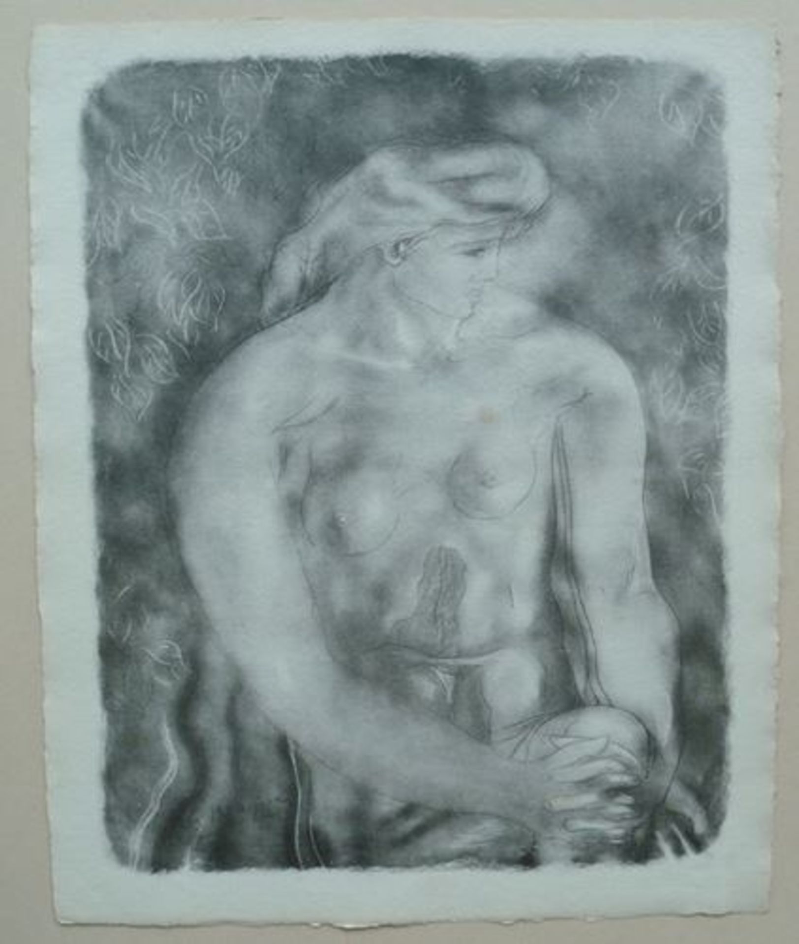 Georges BRAQUE Nude with leaves Lithograph on Richard de Bas Vellum signed [...]