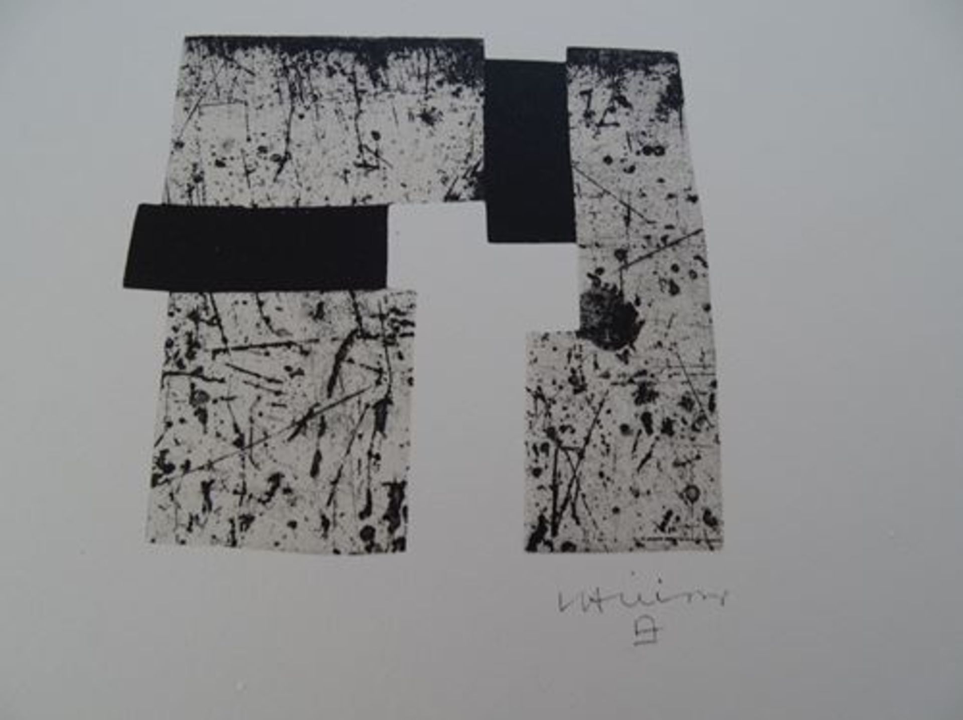 Eduardo Chillida After - Composition Dimensions: 40x30 cm with paspartu Very good [...] - Bild 3 aus 5
