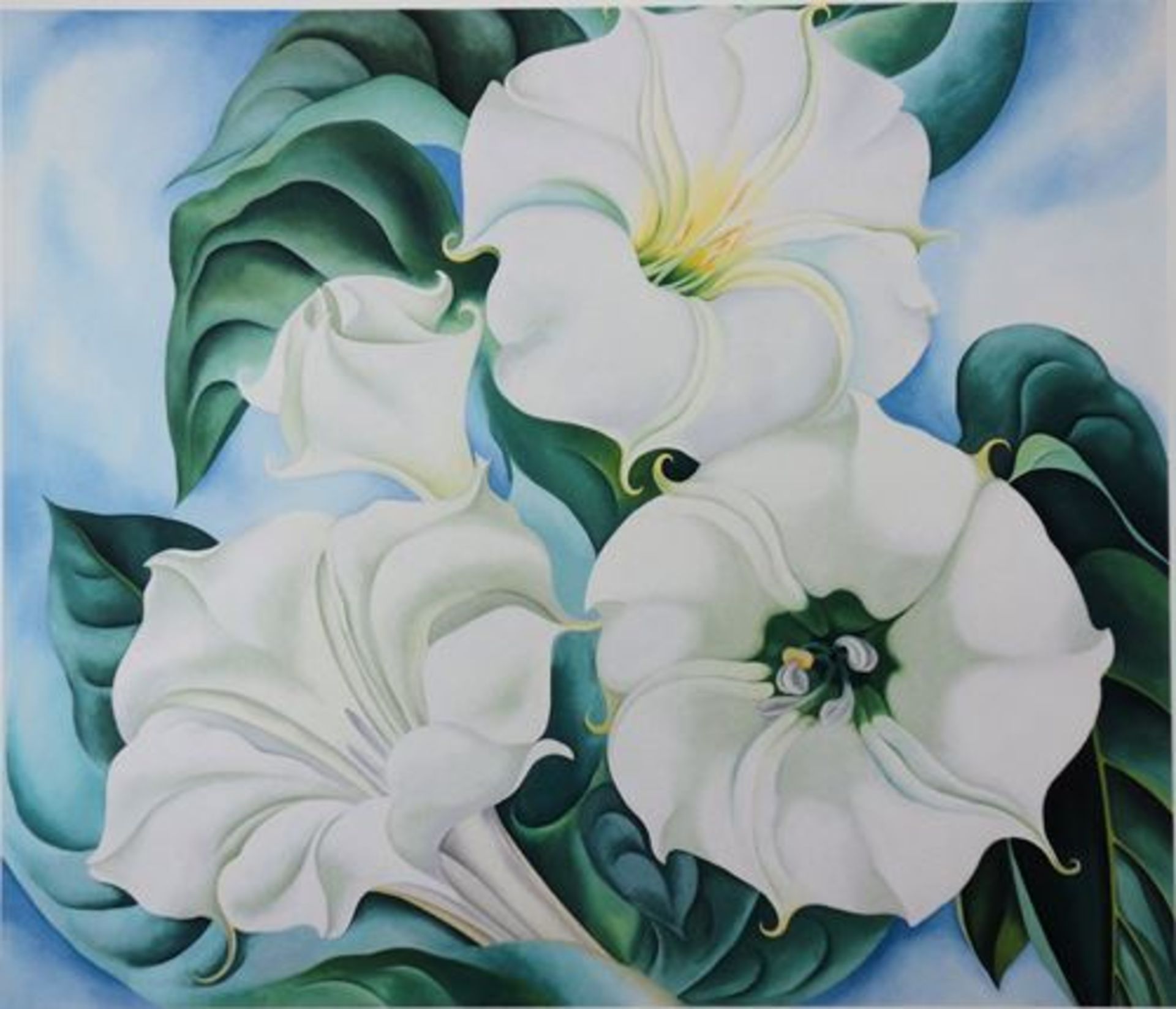 Georgia O'KEEFFE Jimson Weed 1936 Giclee on wove Sommerset 30 x 40 cm Dry stamp from [...] - Bild 2 aus 4