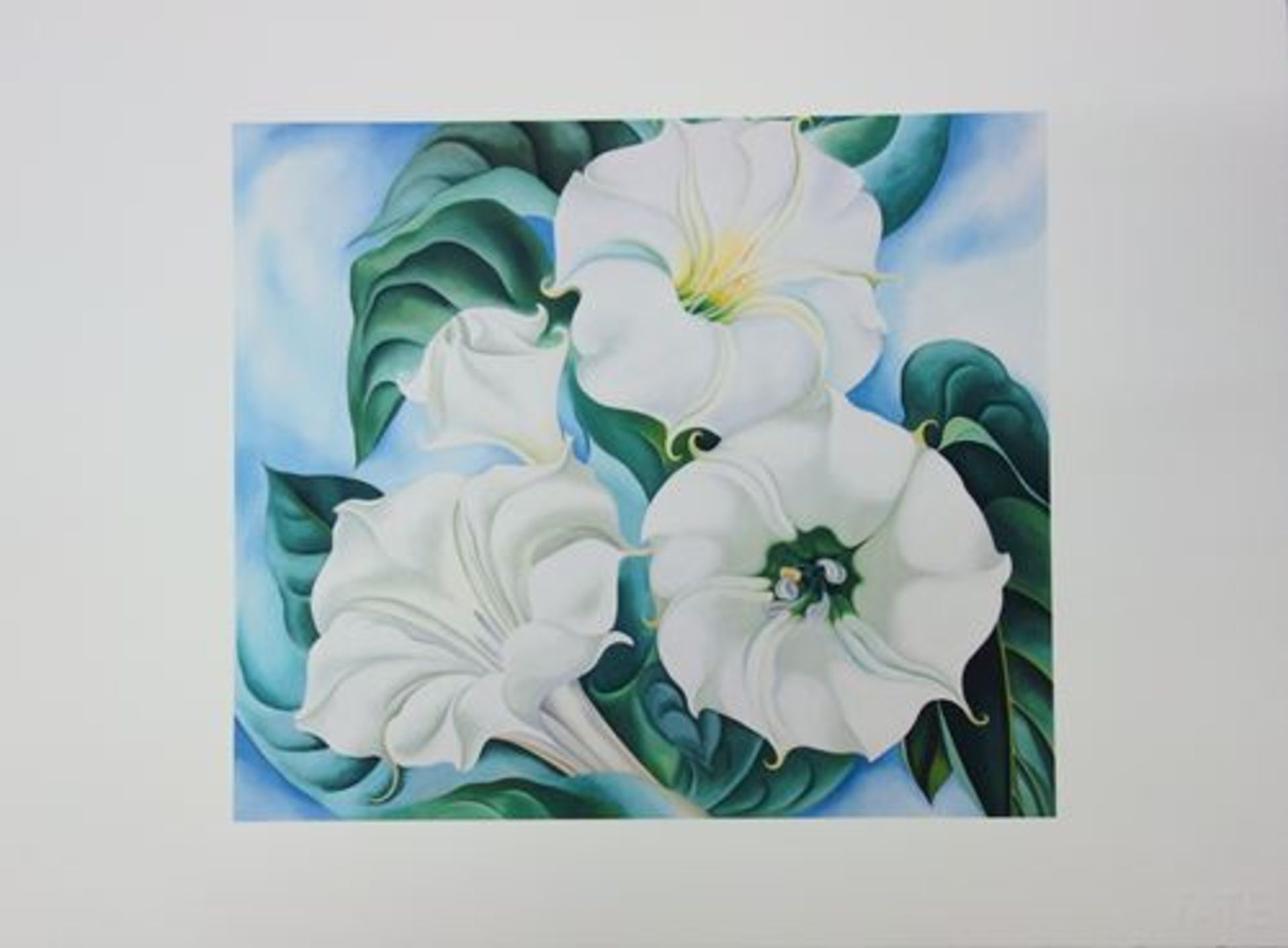 Georgia O'KEEFFE Jimson Weed 1936 Giclee on wove Sommerset 30 x 40 cm Dry stamp from [...]