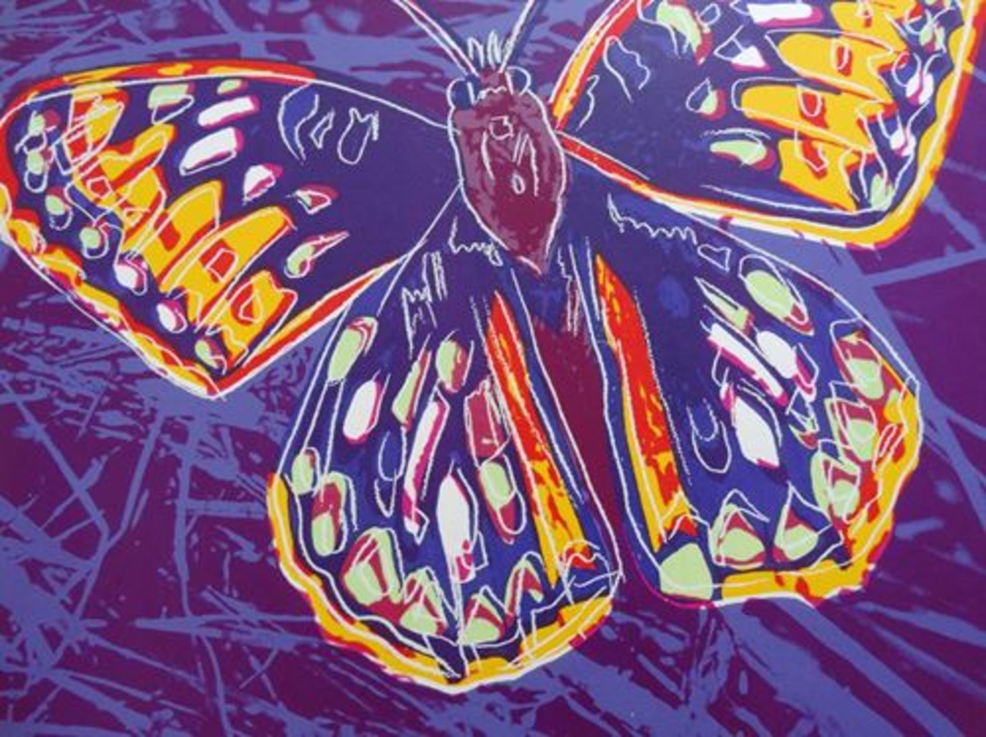 Andy Warhol (American, 1928-1987)(after) Butterfly, from 'Endangered Species'. Color [...] - Bild 3 aus 9