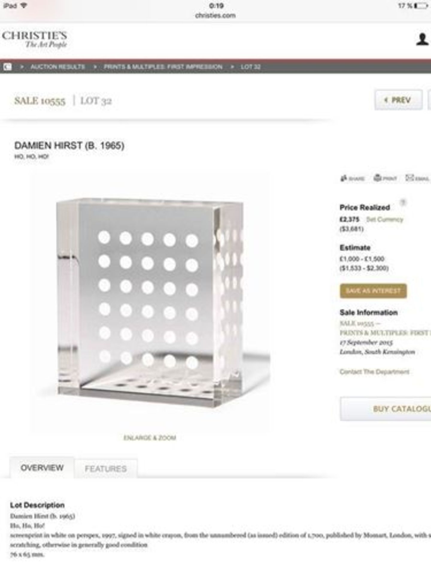 Damien Hirst (after) - Ho Ho Ho Multiple - signed - edition 1700 ex. The last [...] - Bild 8 aus 14