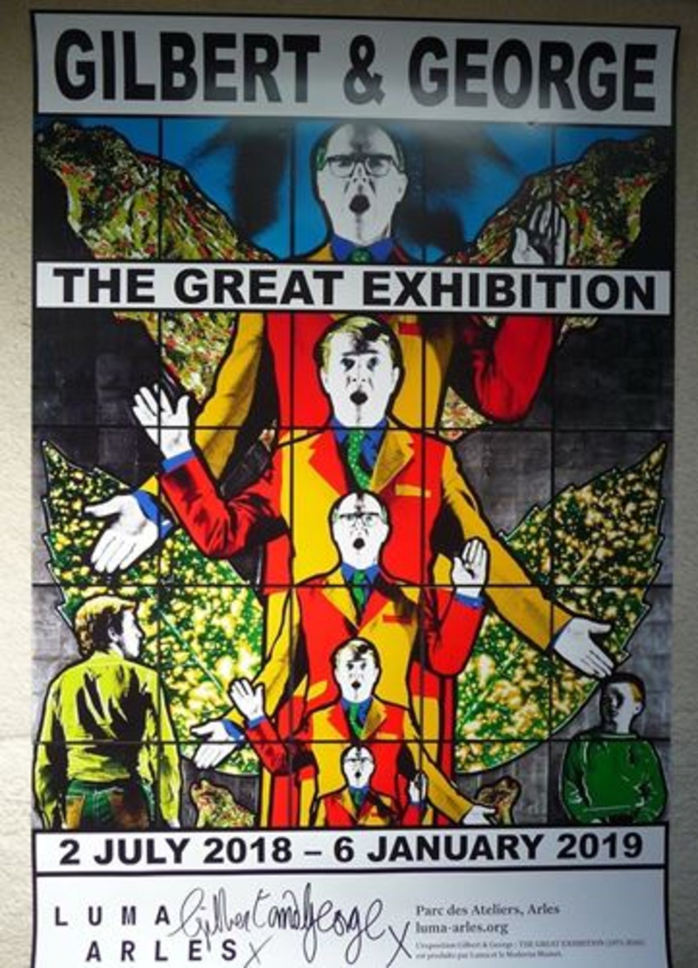 Gilbert & George Hand Signed Poster from The Great Exhibition Luma [...] - Bild 2 aus 4