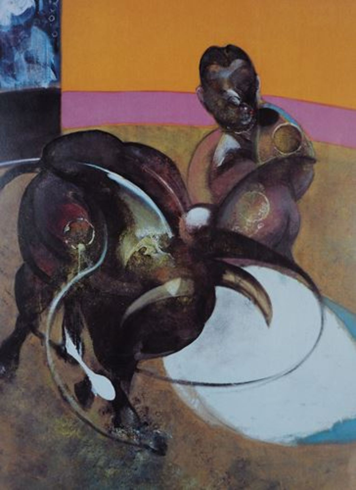 Francis BACON (after) Bullfighting Original vintage poster on thick paper Printed in [...] - Bild 4 aus 7