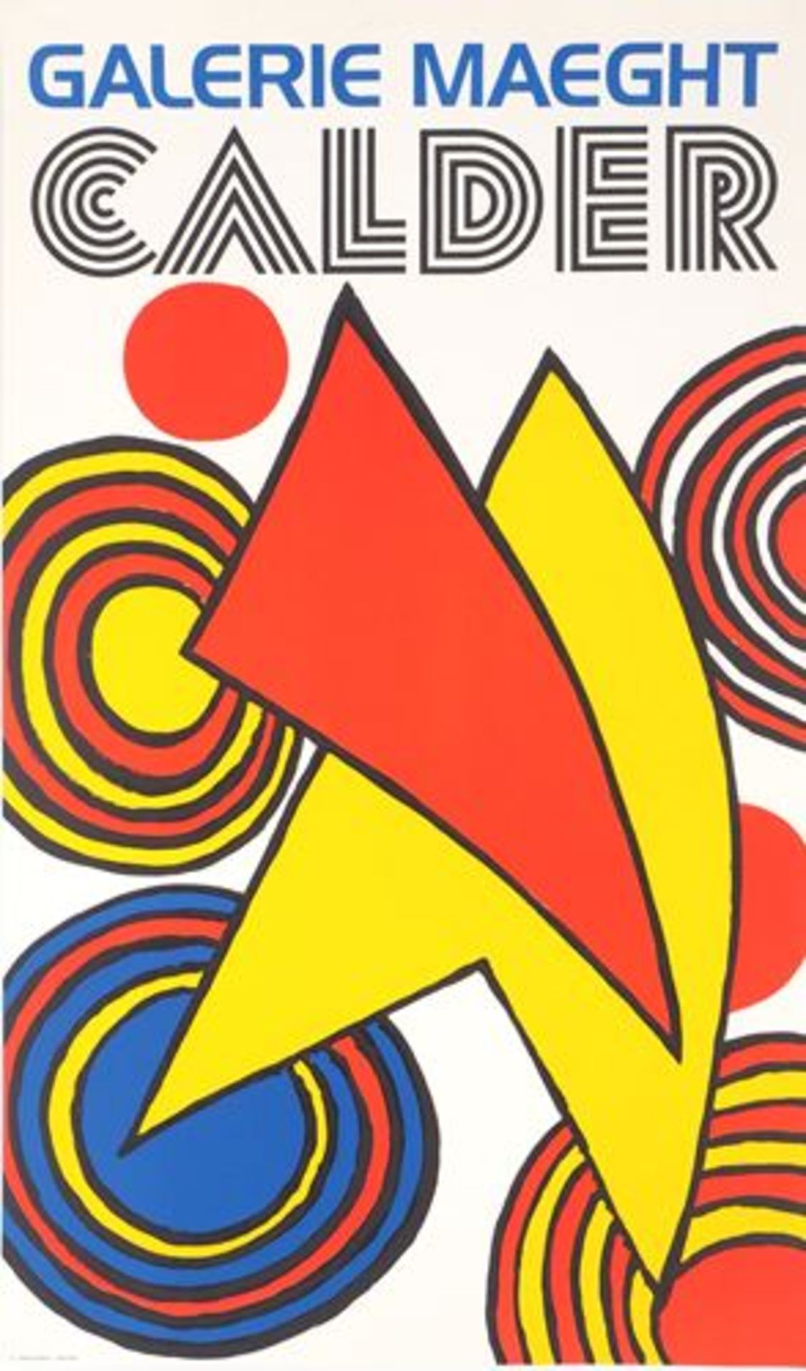 Alexander CALDER Composition, 1973 Original lithograph Poster for an exhibition at [...]