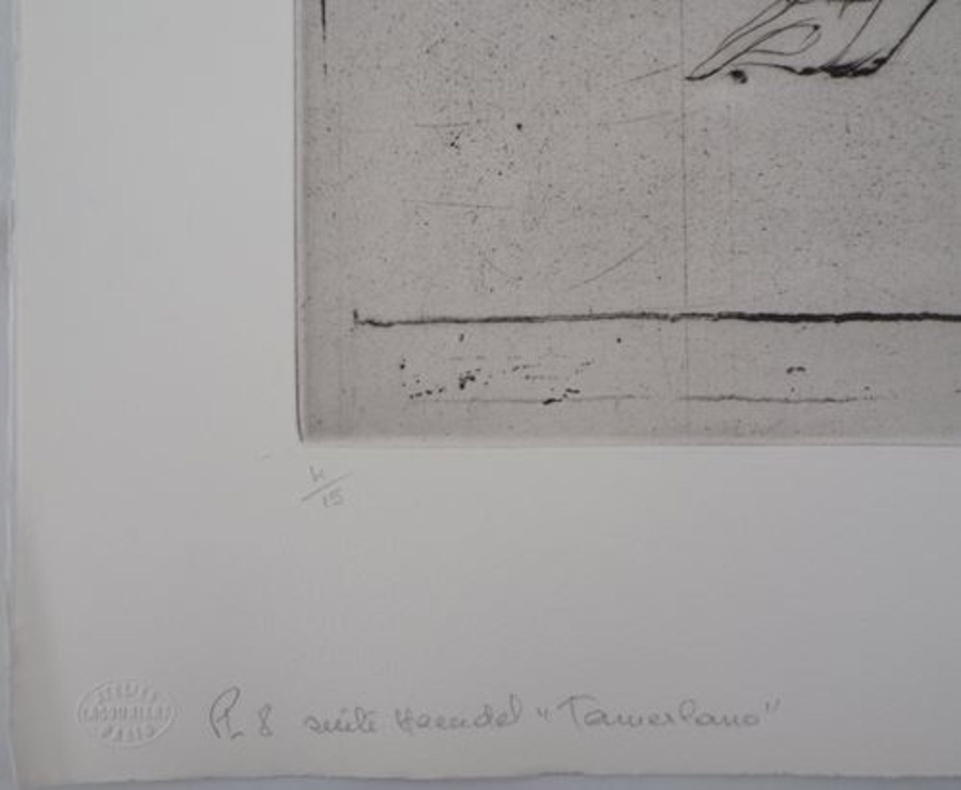 DADO (1933-2010) Tamerlano, 1990 Original engraving Signed in pencil bottom [...] - Bild 3 aus 7