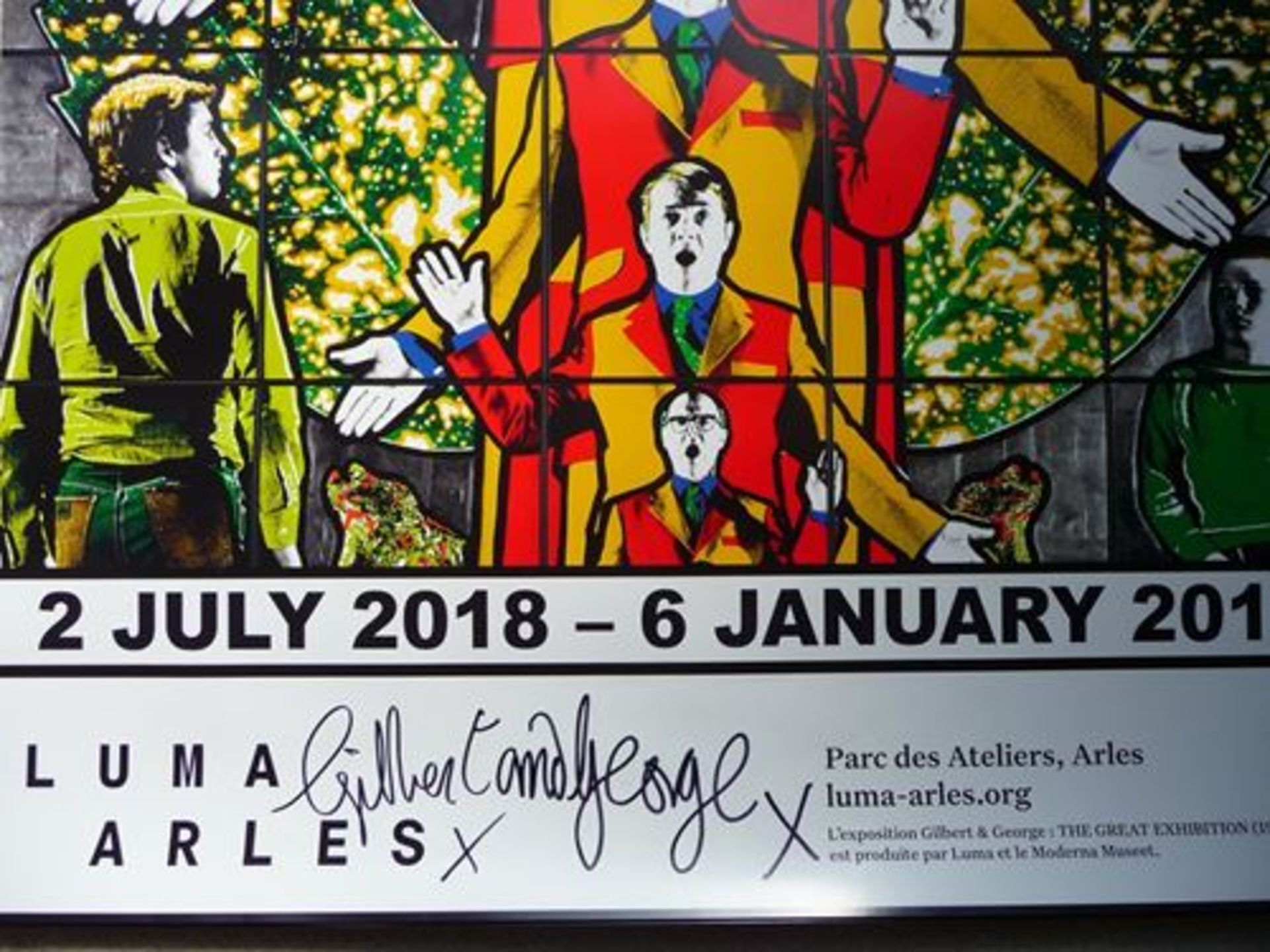 Gilbert & George Hand Signed Poster from The Great Exhibition Luma [...] - Bild 4 aus 4