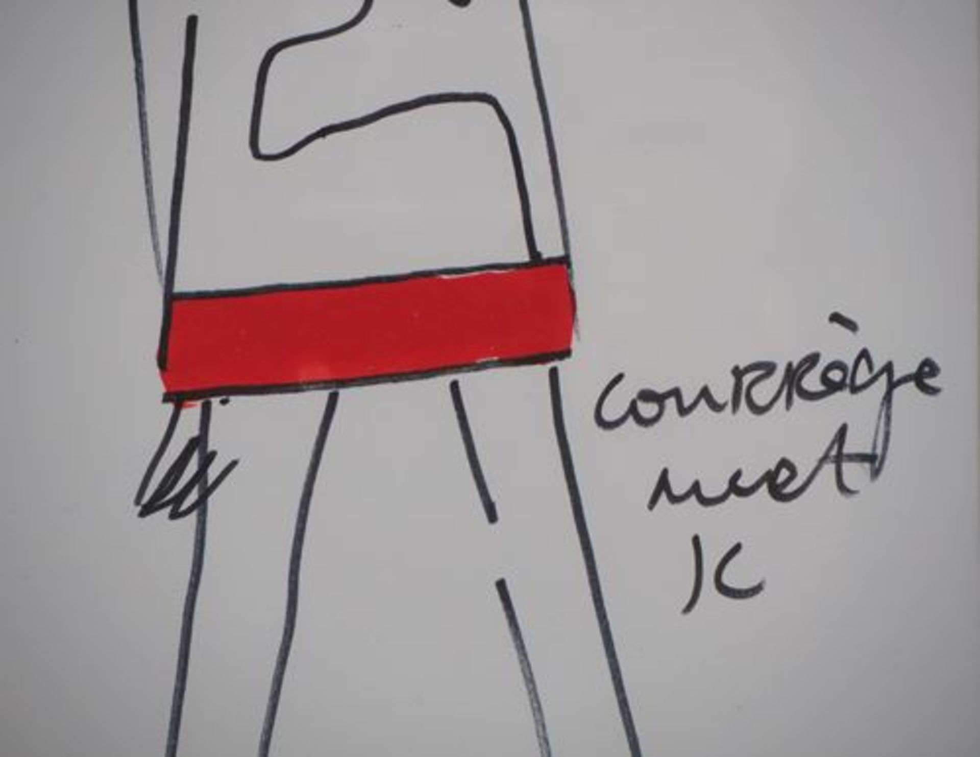 Jean-Charles de Castelbajac 60s Dress Original drawing with felt and gouache [...] - Bild 5 aus 5
