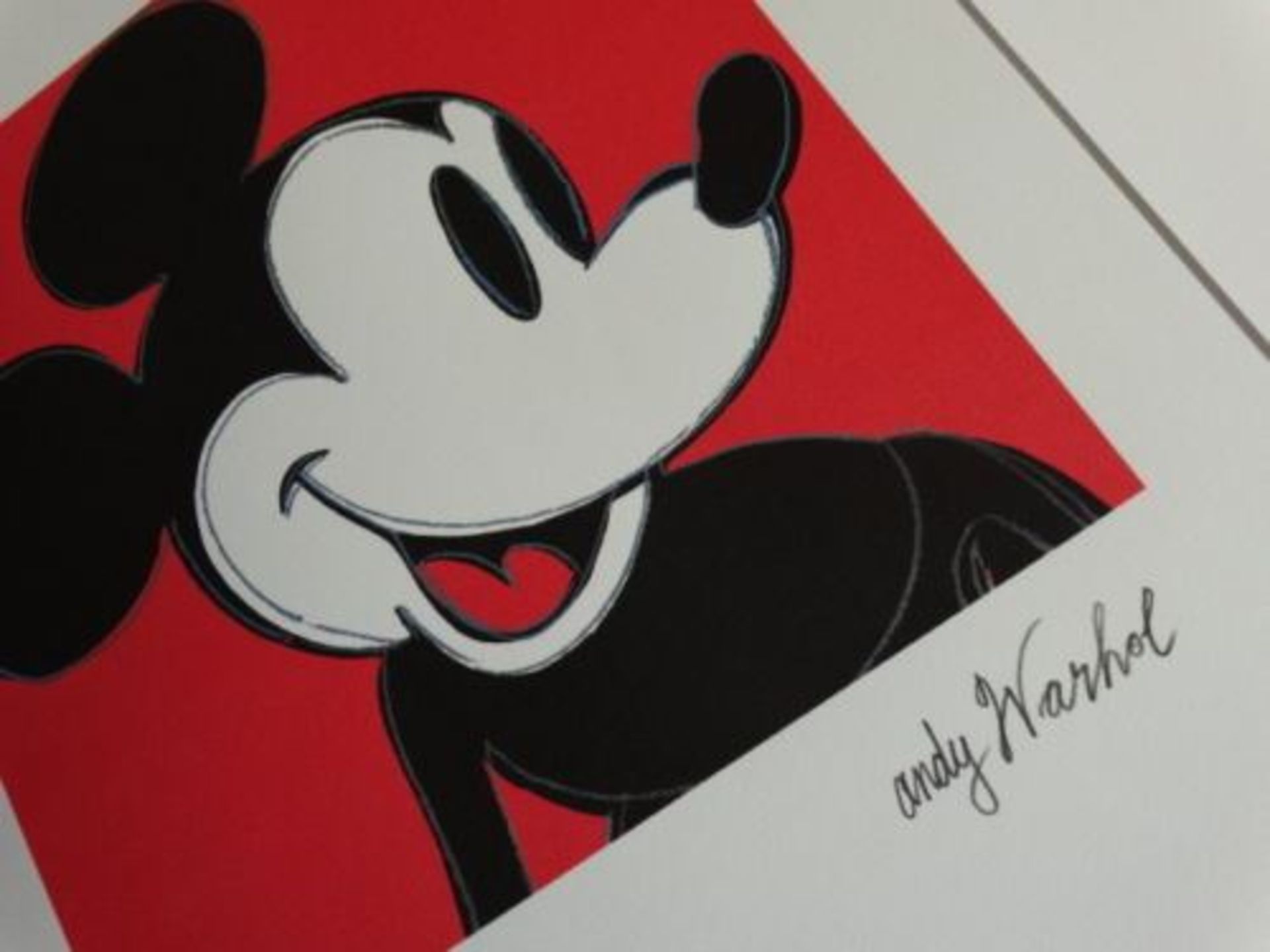 Andy Warhol (after) Mickey Mouse Lithograph edited by CMOA, numbered by hand, signed [...] - Bild 2 aus 4