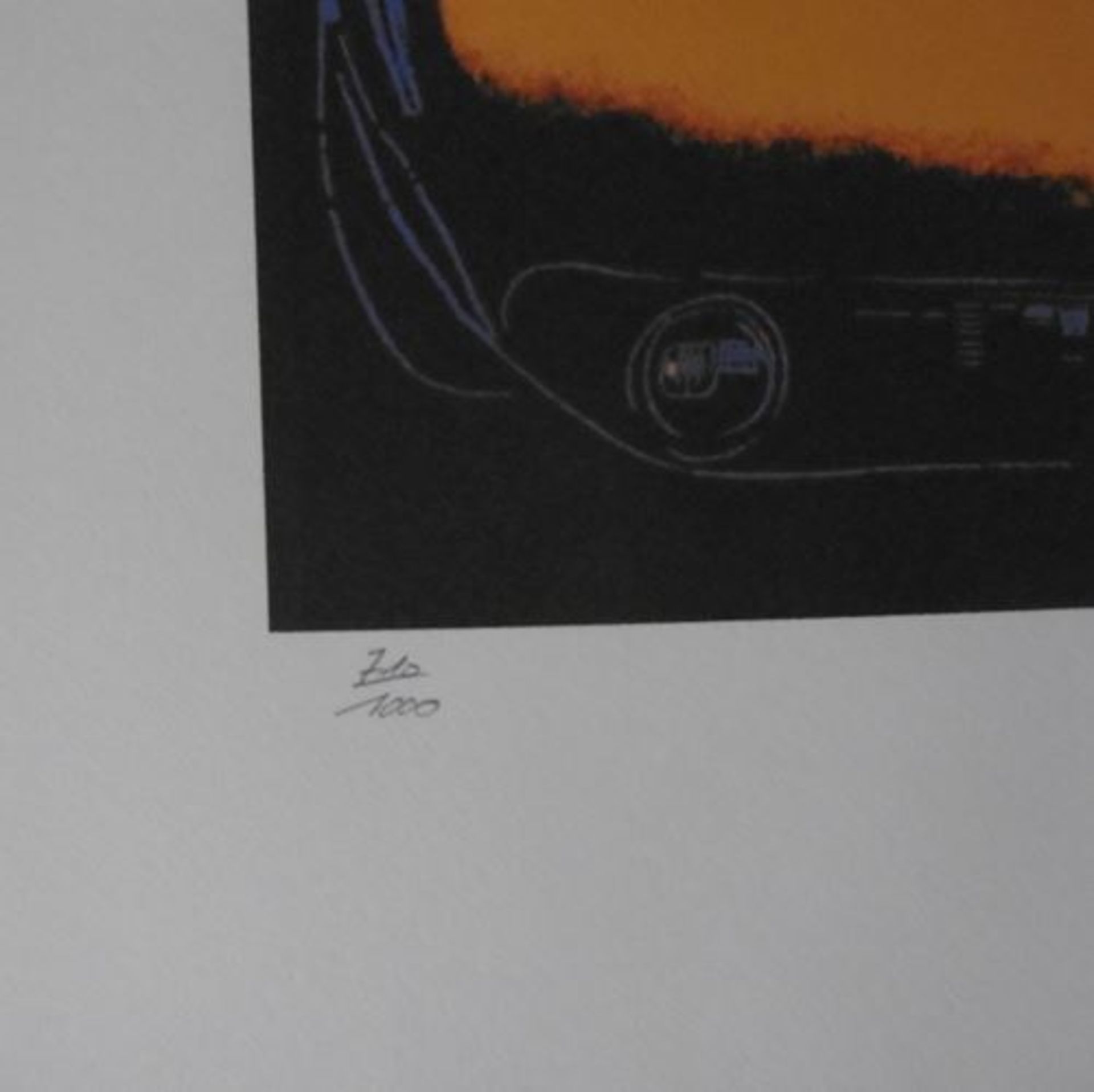 Andy WARHOL (after) "Mercedes C111 Purple and Orange" Lithograph signed in the plate [...] - Bild 3 aus 6