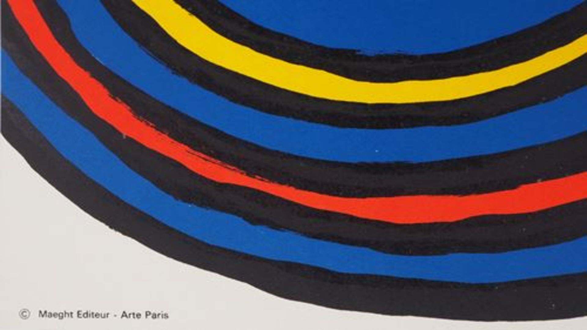 Alexander CALDER Composition, 1973 Original lithograph Poster for an exhibition at [...] - Bild 5 aus 5