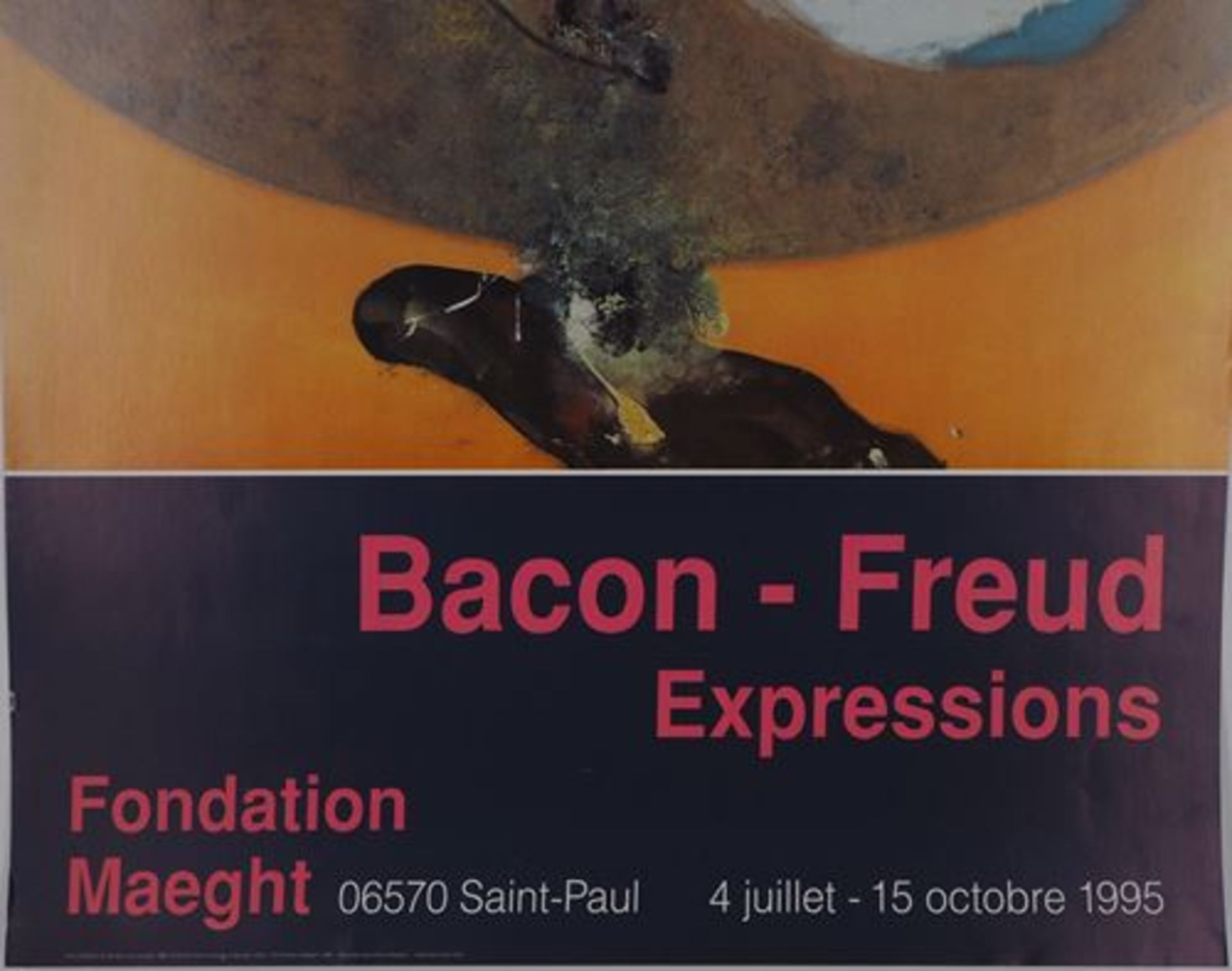 Francis BACON (after) Bullfighting Original vintage poster on thick paper Printed in [...] - Bild 3 aus 7