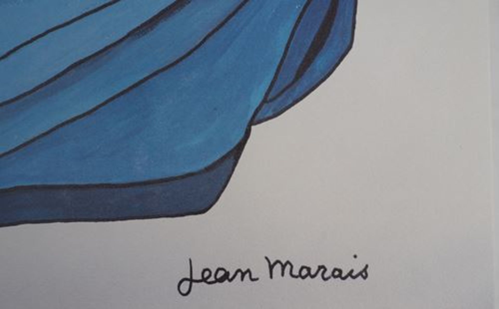 Jean MARAIS (1913 - 1998) The child with blue drapery Offset lithograph (printed [...] - Bild 4 aus 7