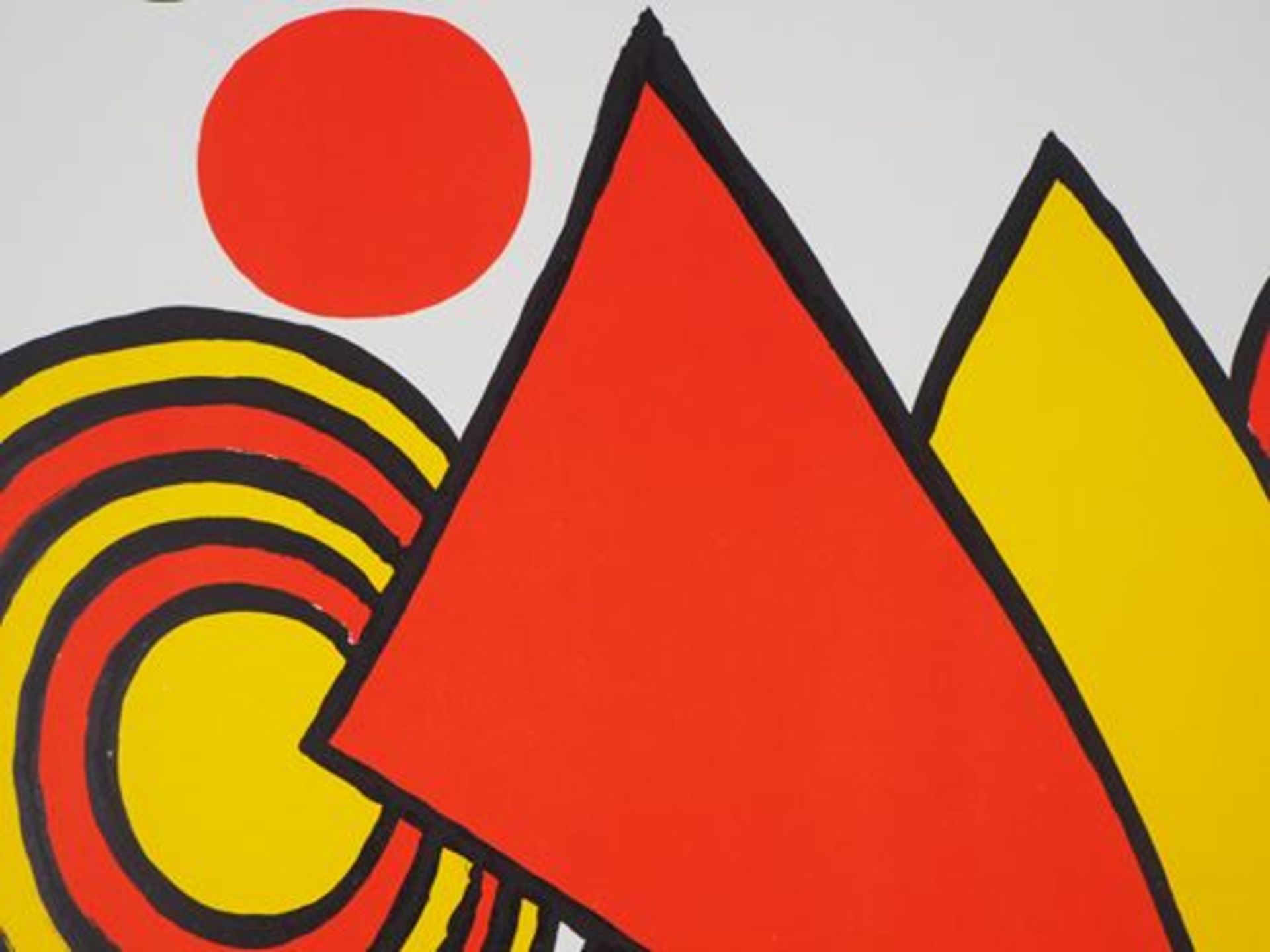 Alexander CALDER Composition, 1973 Original lithograph Poster for an exhibition at [...] - Bild 3 aus 5