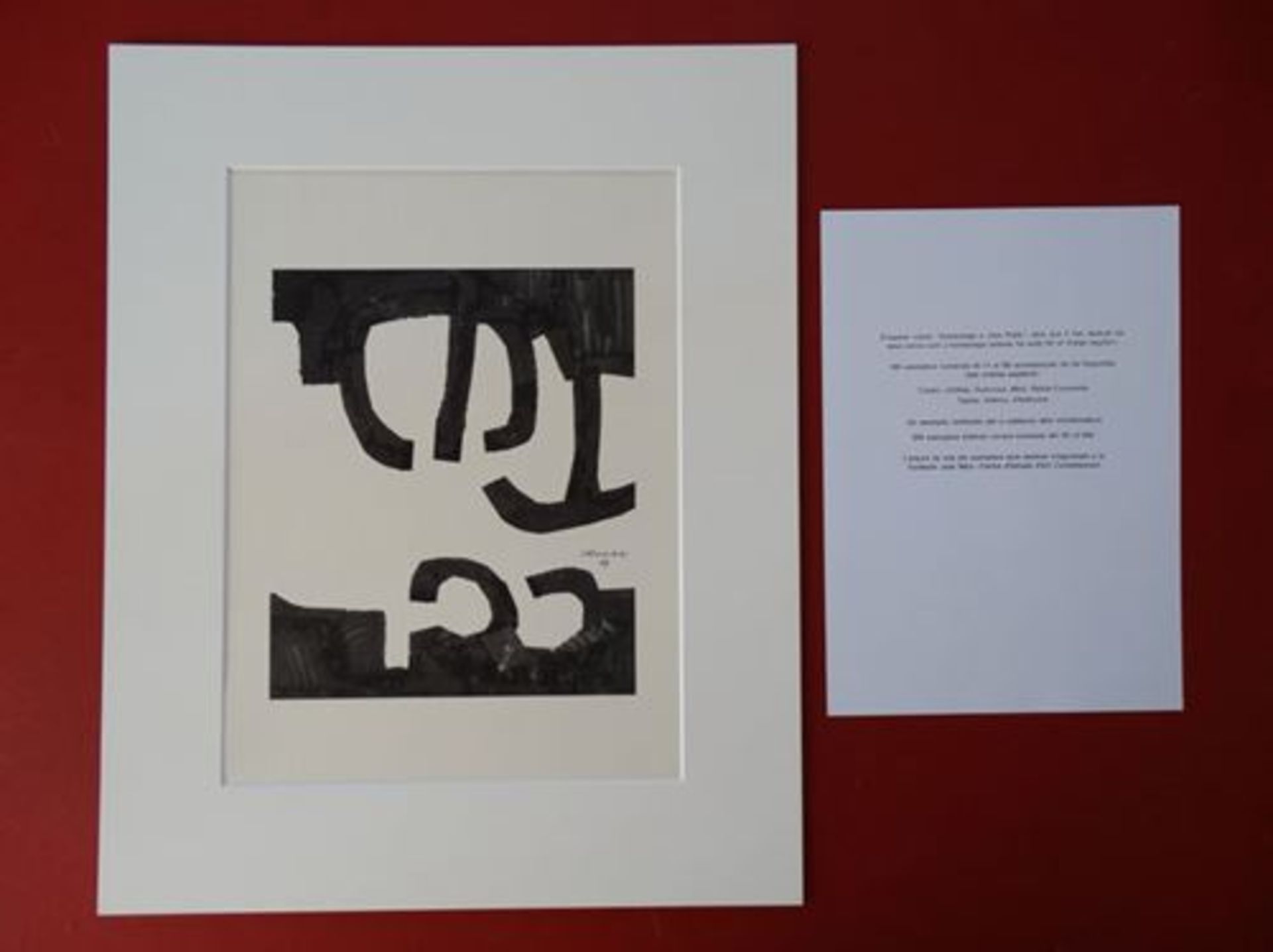 Eduardo Chillida (after) Composition Signed in the plate frame not included 50 x [...] - Bild 5 aus 7