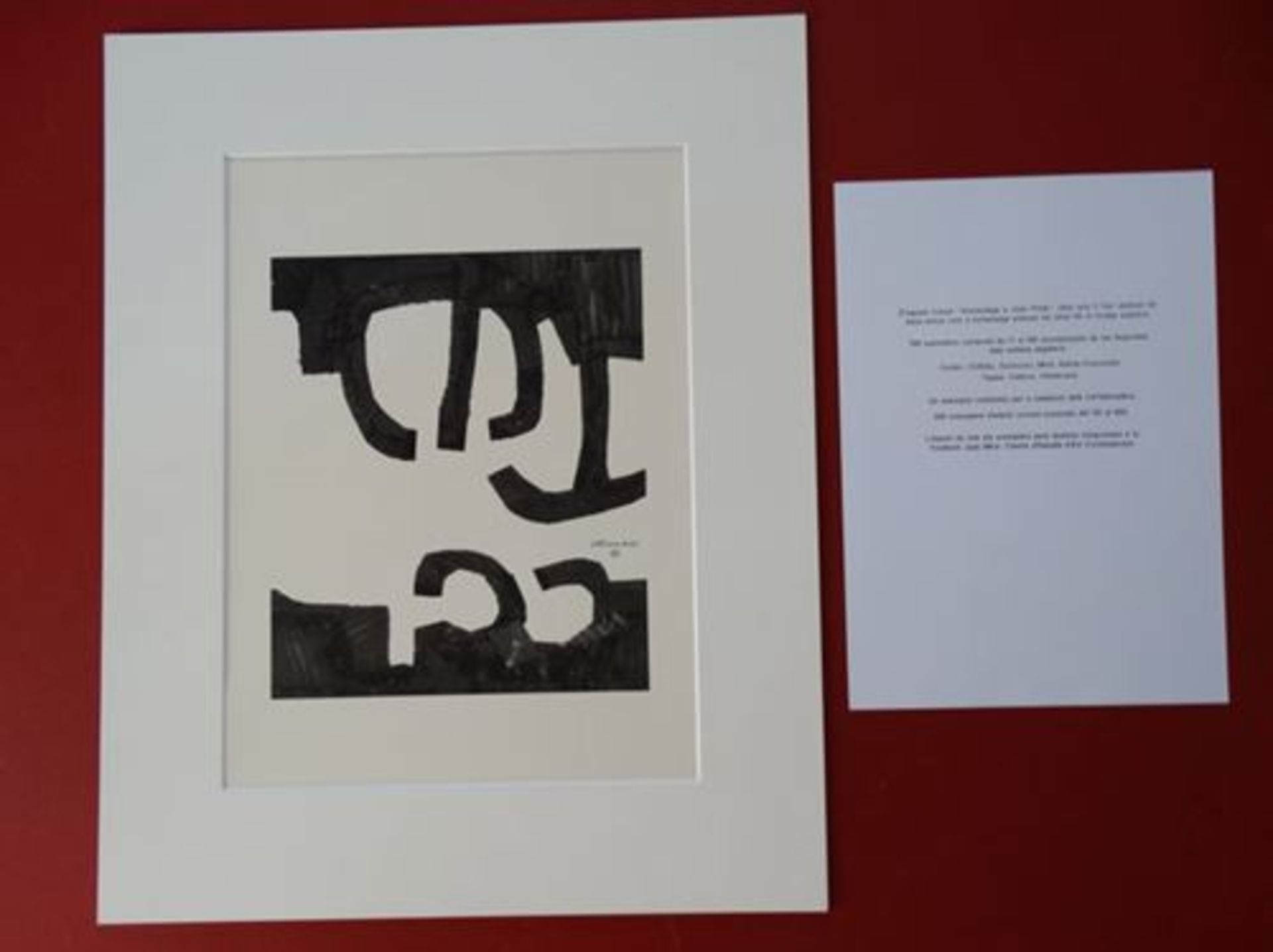 Eduardo Chillida (after) Composition Signed in the plate frame not included 50 x [...] - Bild 7 aus 7