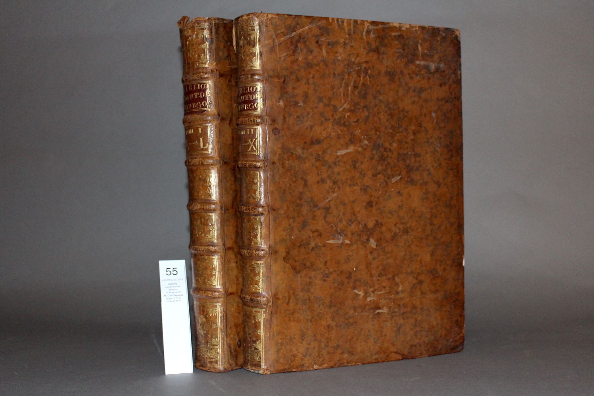 PAPILLON, Philibert (abbé). - Bibliothèque des auteurs de Bourgogne, par feu M. [...]