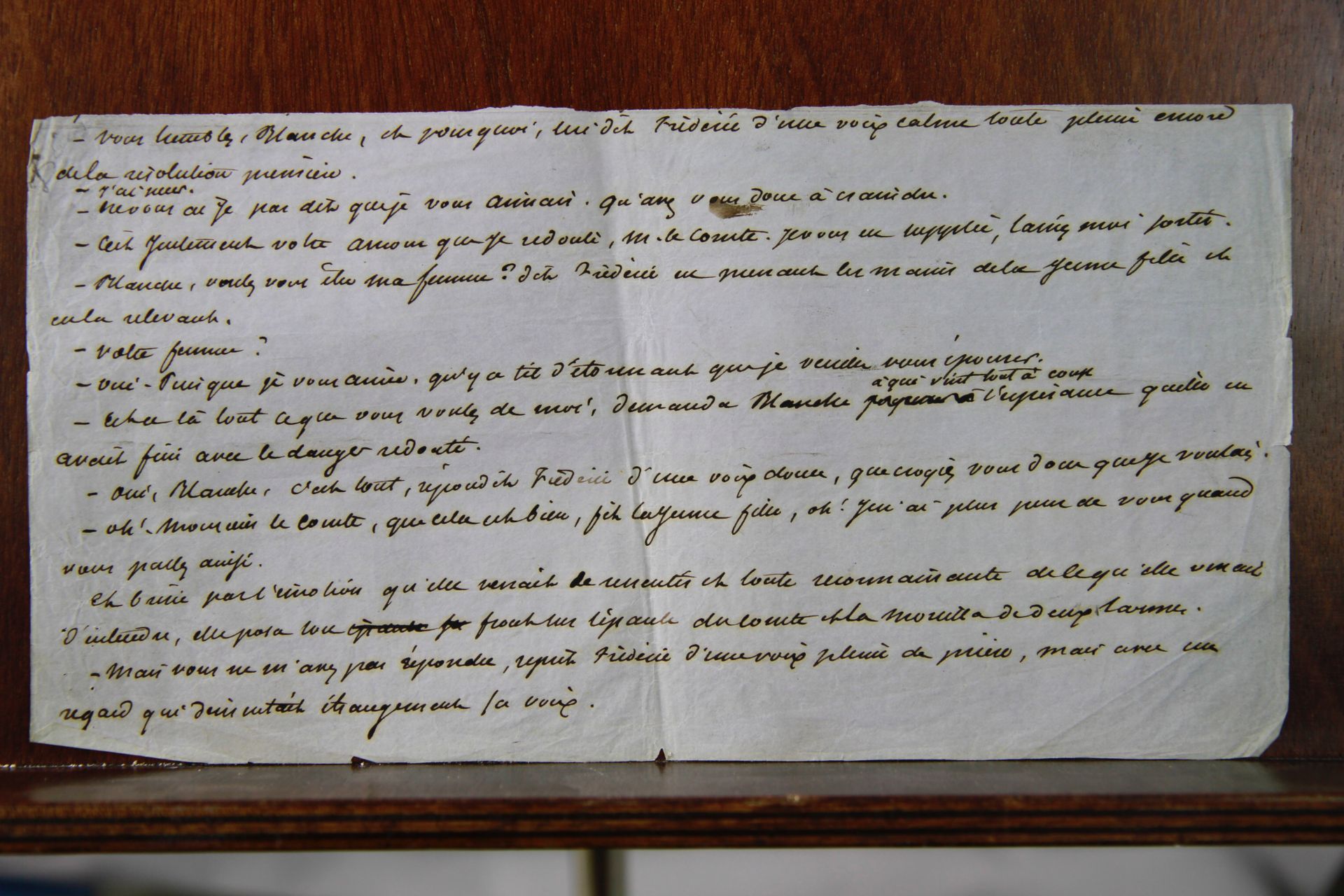 Alexandre DUMAS père. Manuscrit autographe ; 6 pages grand in-fol., plus un fragment [...] - Bild 11 aus 12