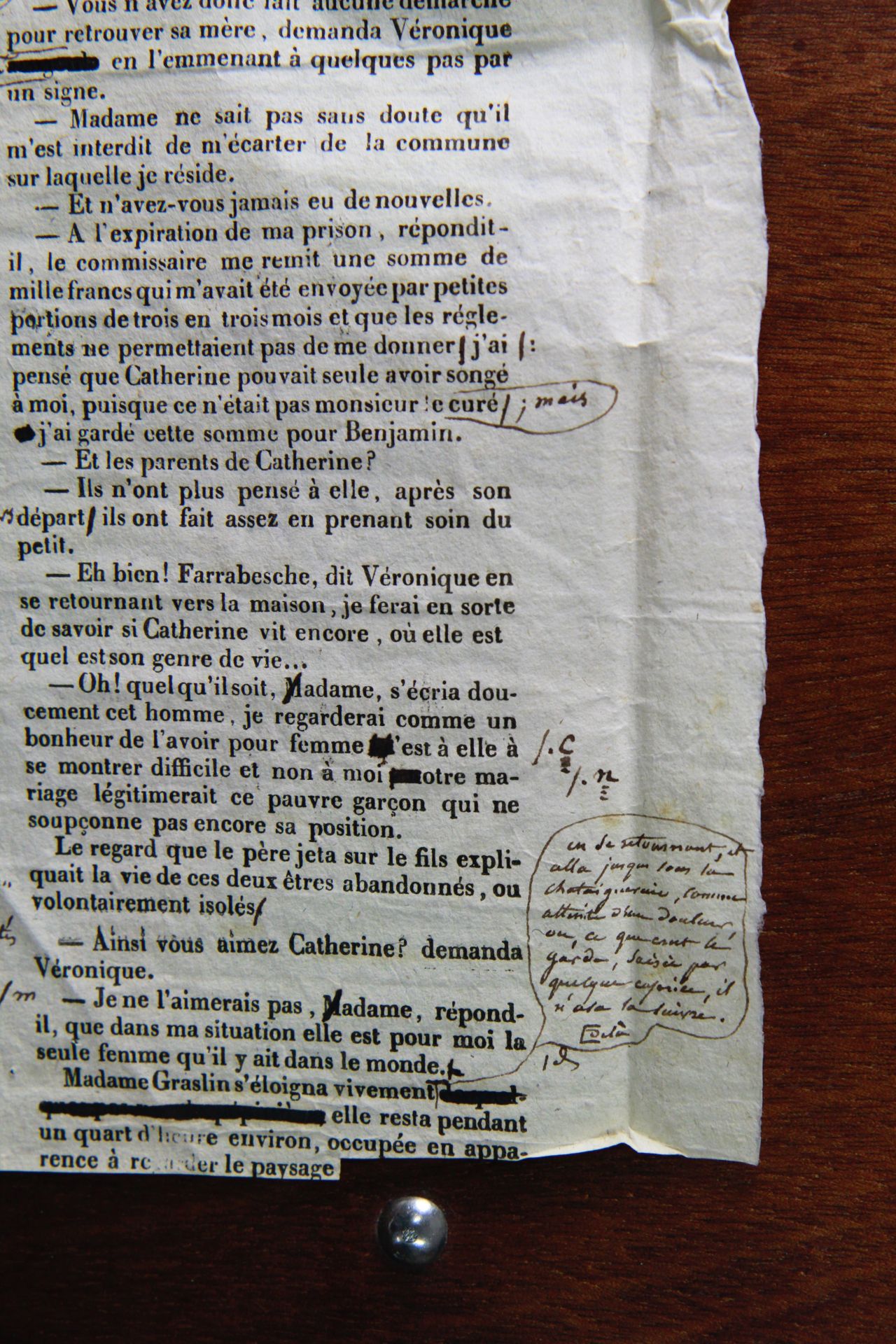 Honoré de BALZAC. 8 feuillets d'épreuves corrigées, plus un feuillet manuscrit [...] - Bild 13 aus 18